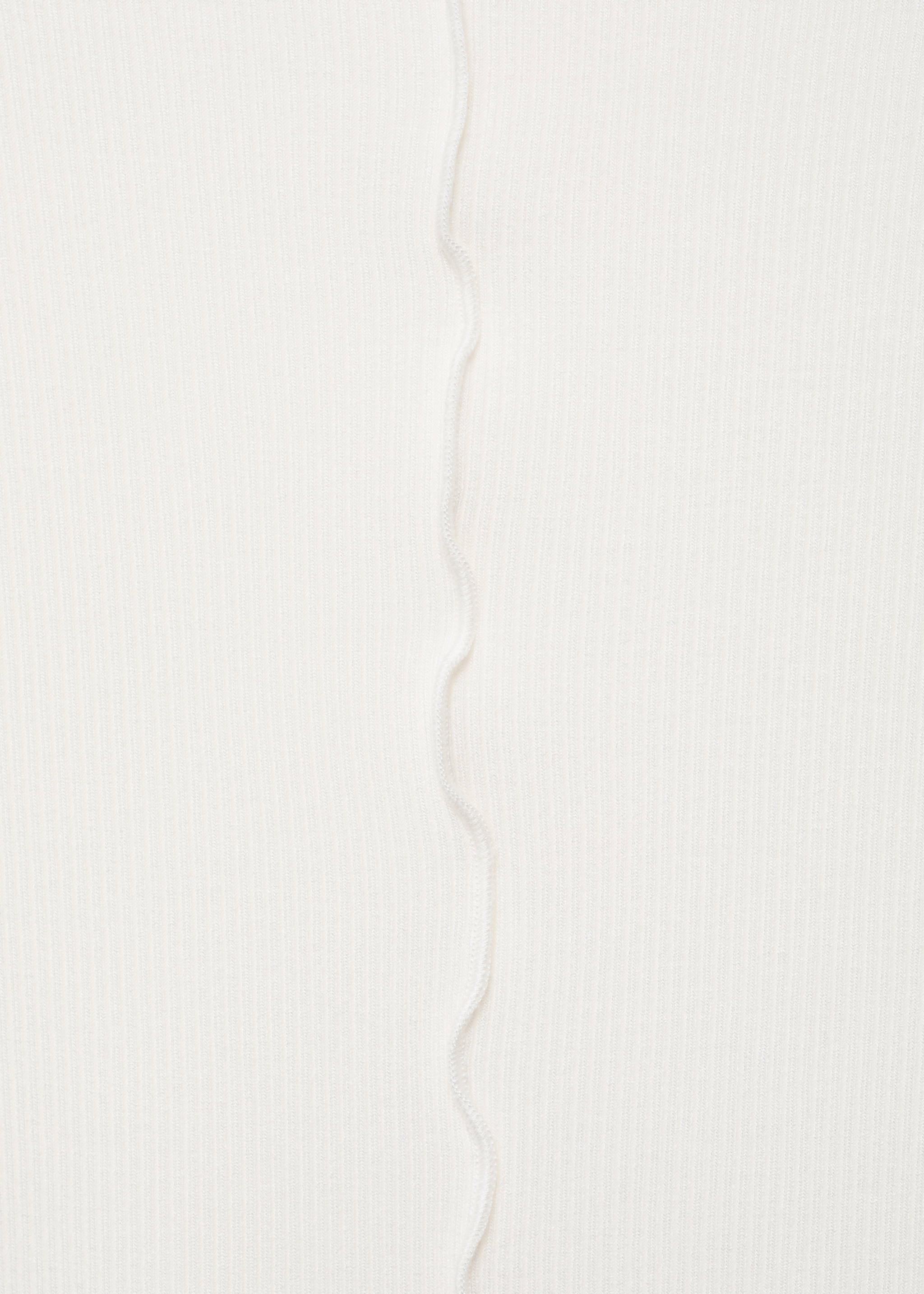 Ribbed t-shirt with scalloped trim - Details of the article 0