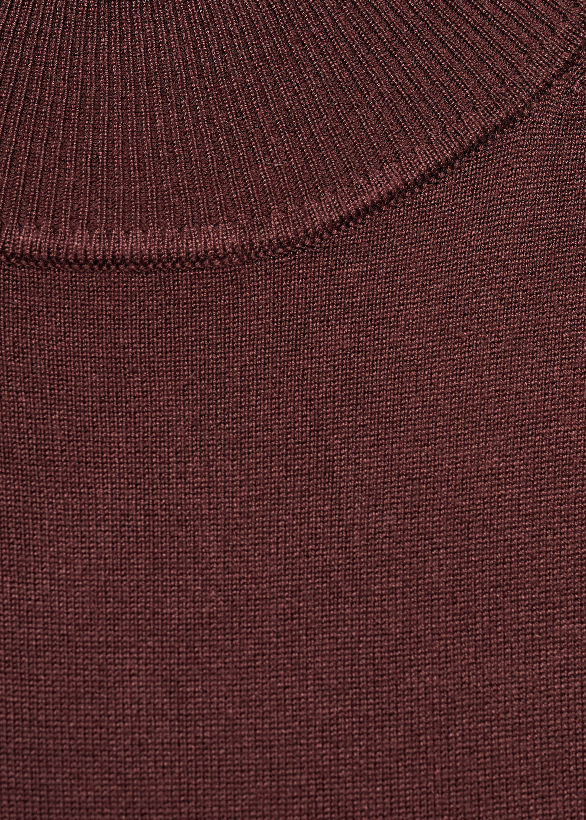 Vestido de malha com gola perkins - Pormenor do artigo 0