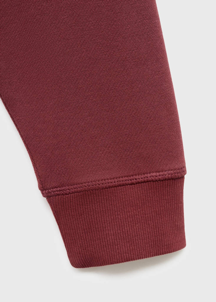 Printed cotton sweatshirt — Maroon