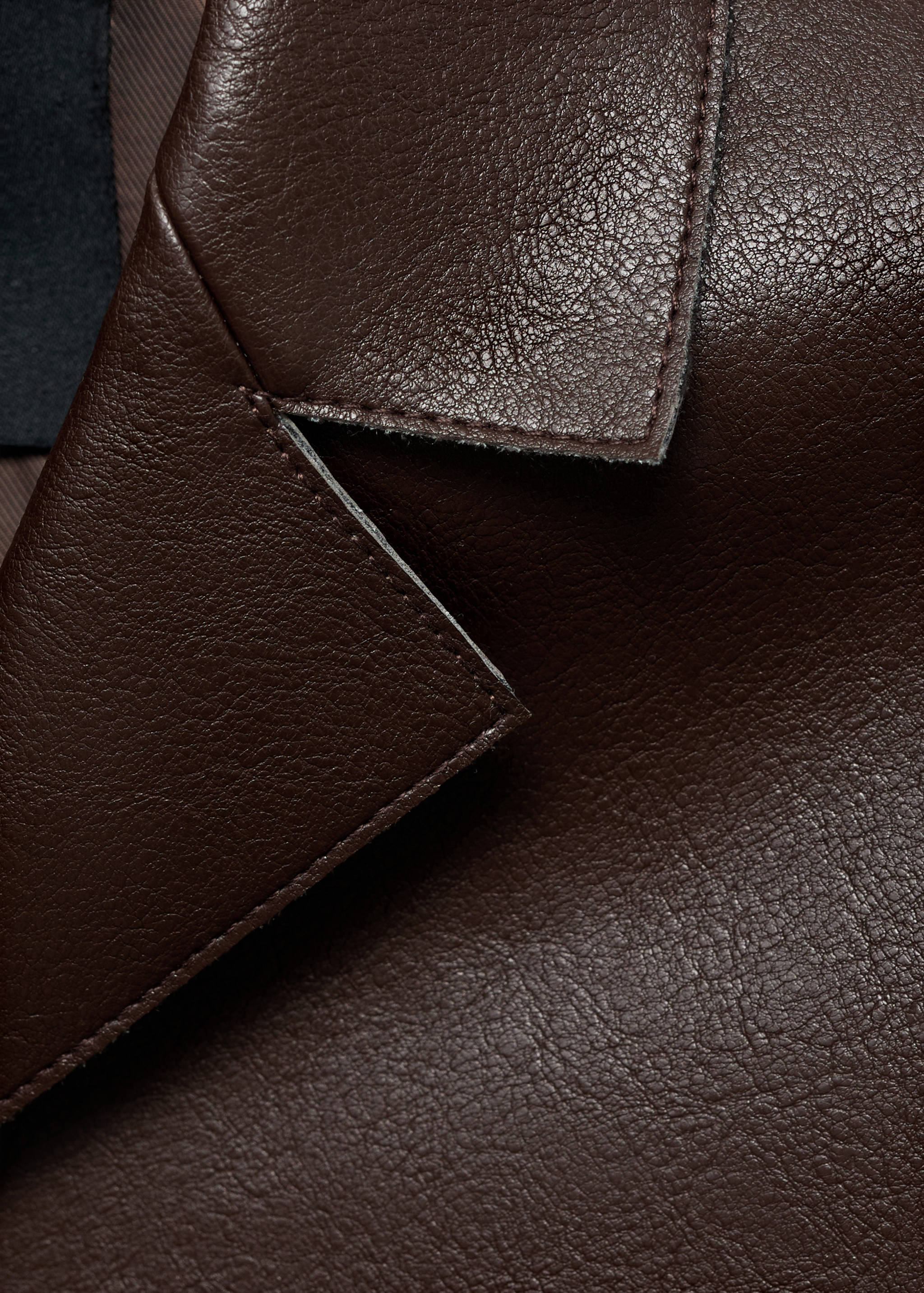 Faux-leather jacket with pockets - Details of the article 8