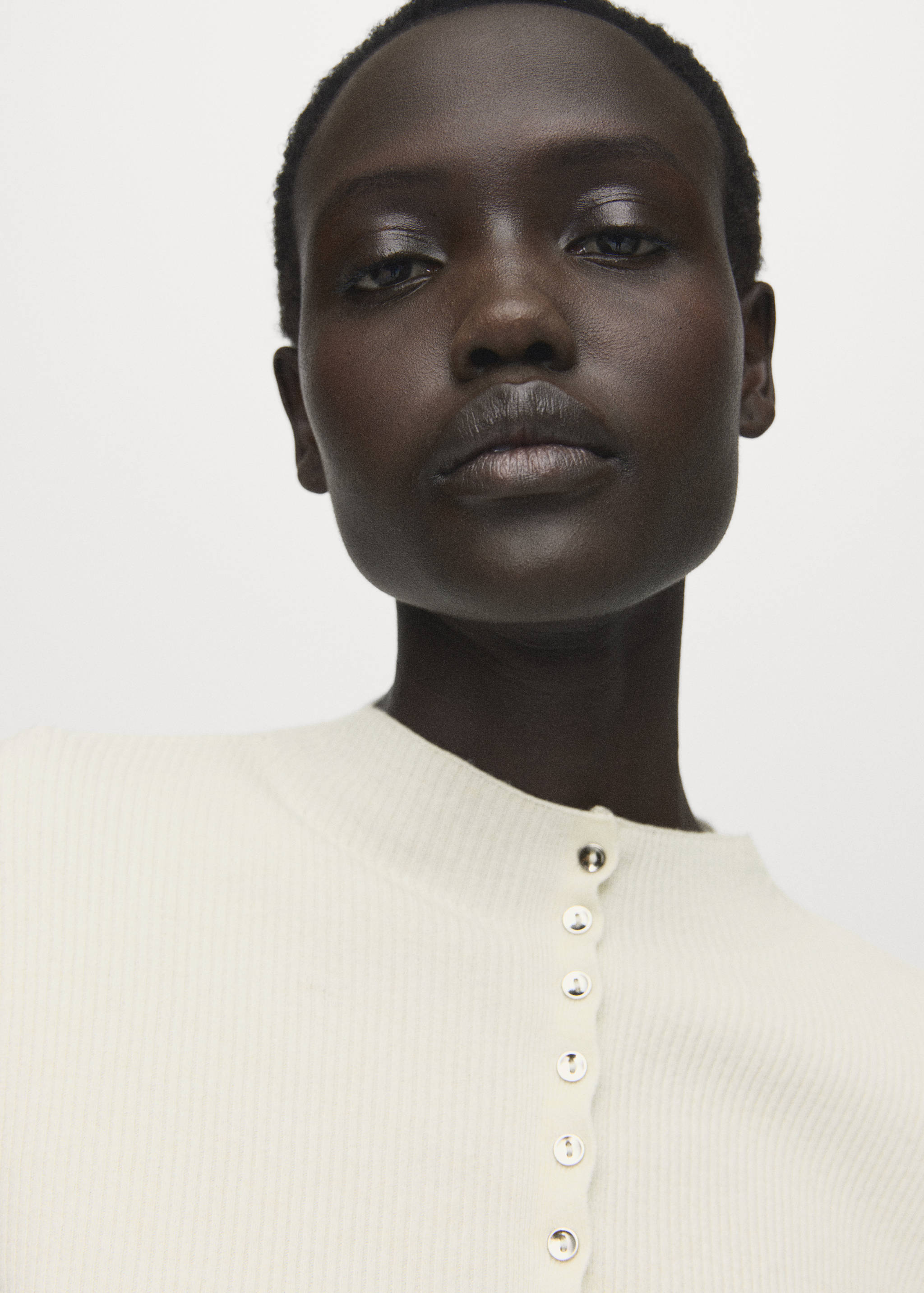 Ζακέτα λεπτή πλέξη rib - Λεπτομέρεια του προϊόντος 1