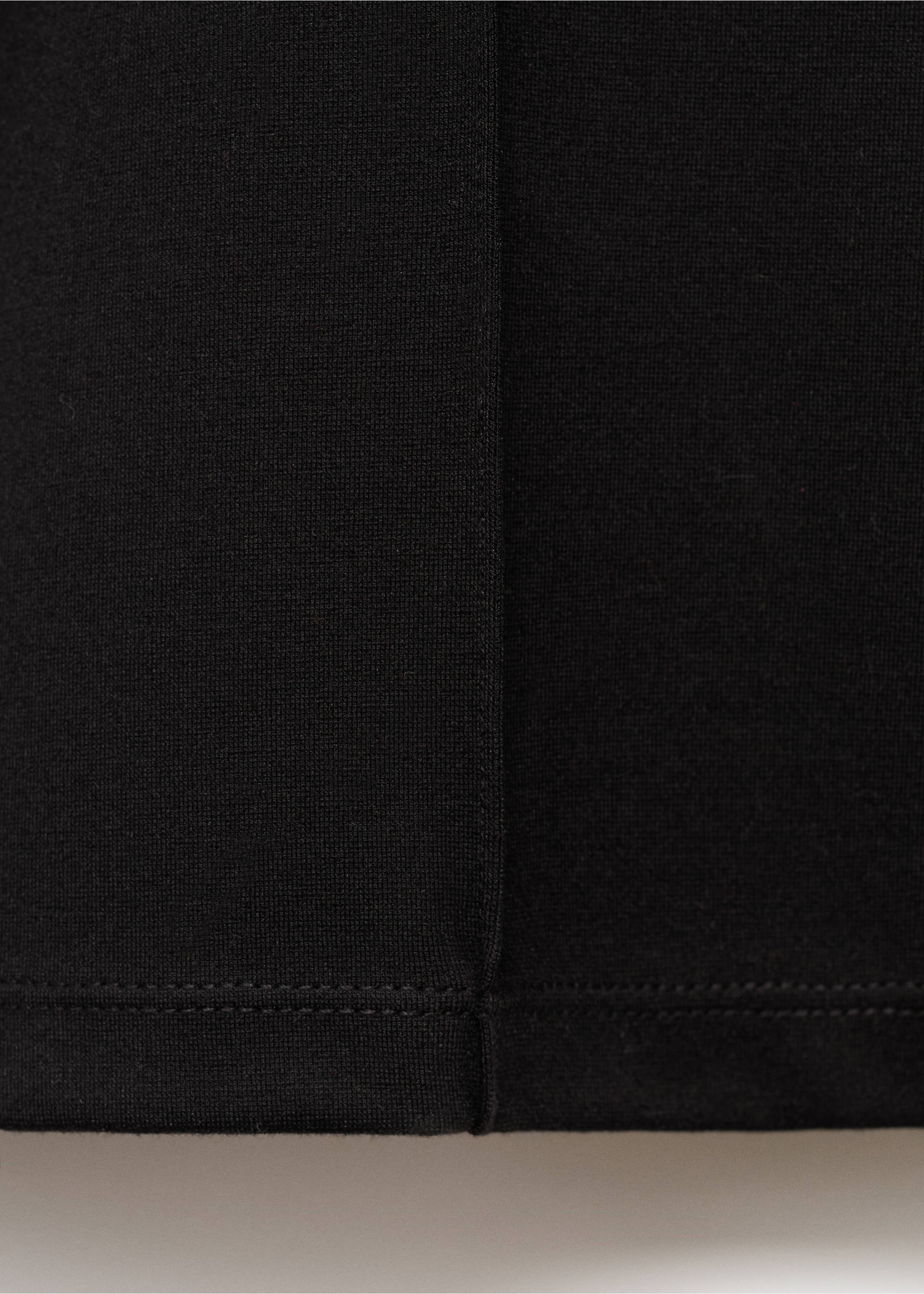 Leggings with seam detail - Details of the article 0, Black. Ref: 17055806-00.