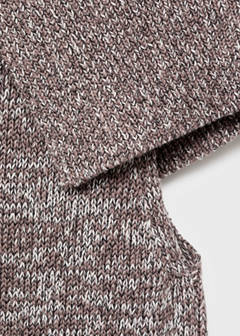Waistcoat with mottled wrap collar — Light/Pastel Grey 6
