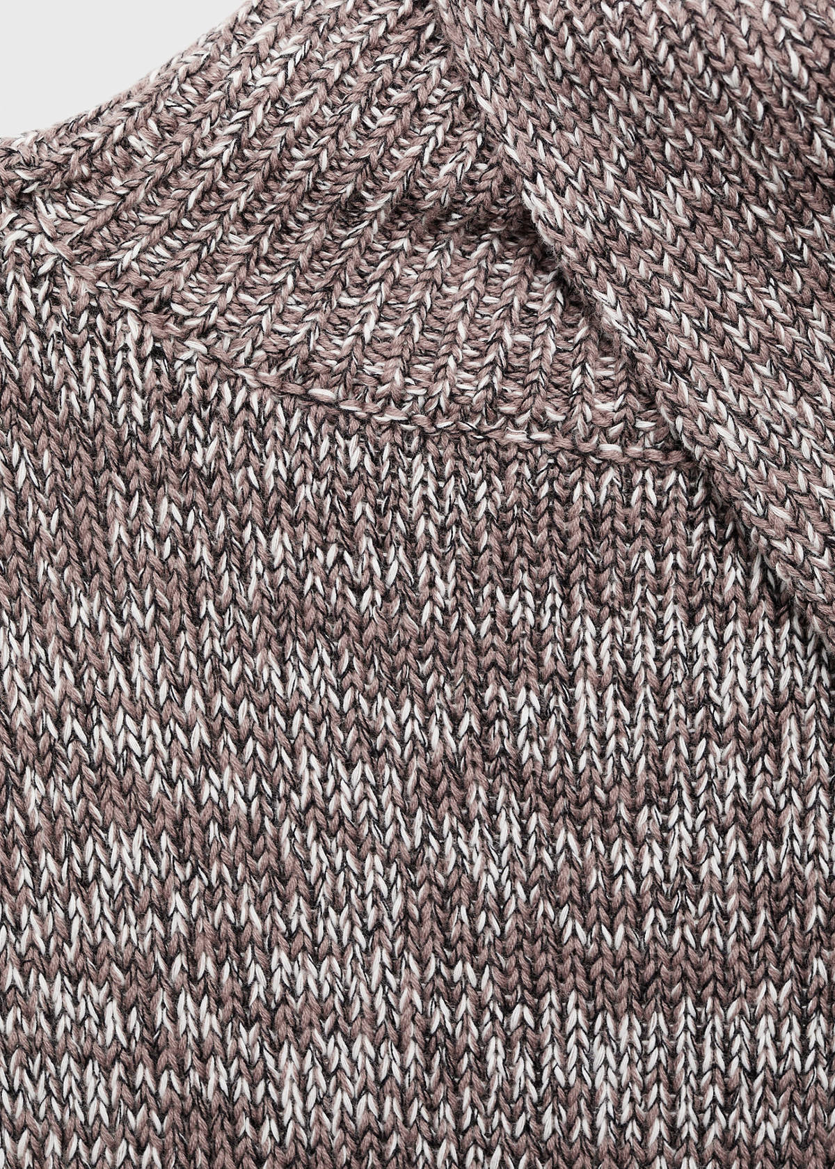 Waistcoat with mottled wrap collar — Light/Pastel Grey