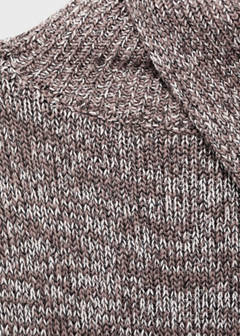Waistcoat with mottled wrap collar — Light/Pastel Grey 7