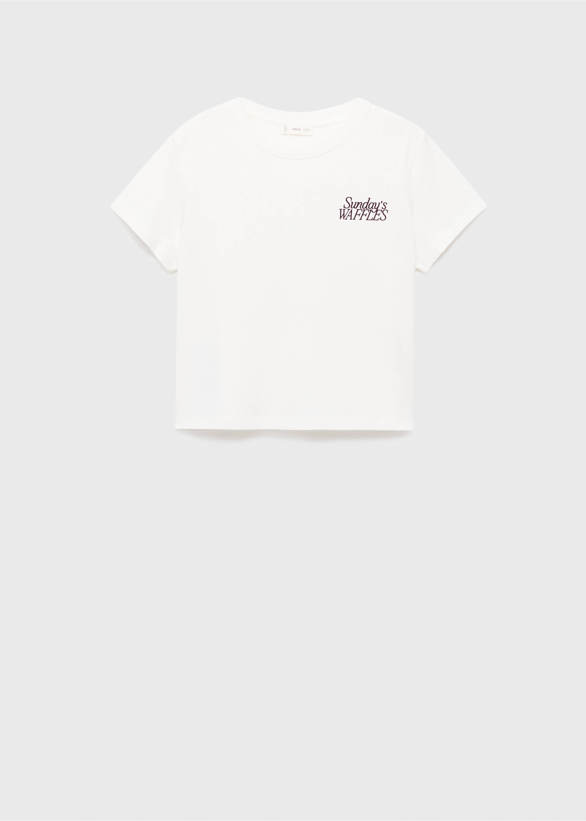Camiseta algodón estampada - Artículo sin modelo, Blanco roto. Ref: 17055809-00.