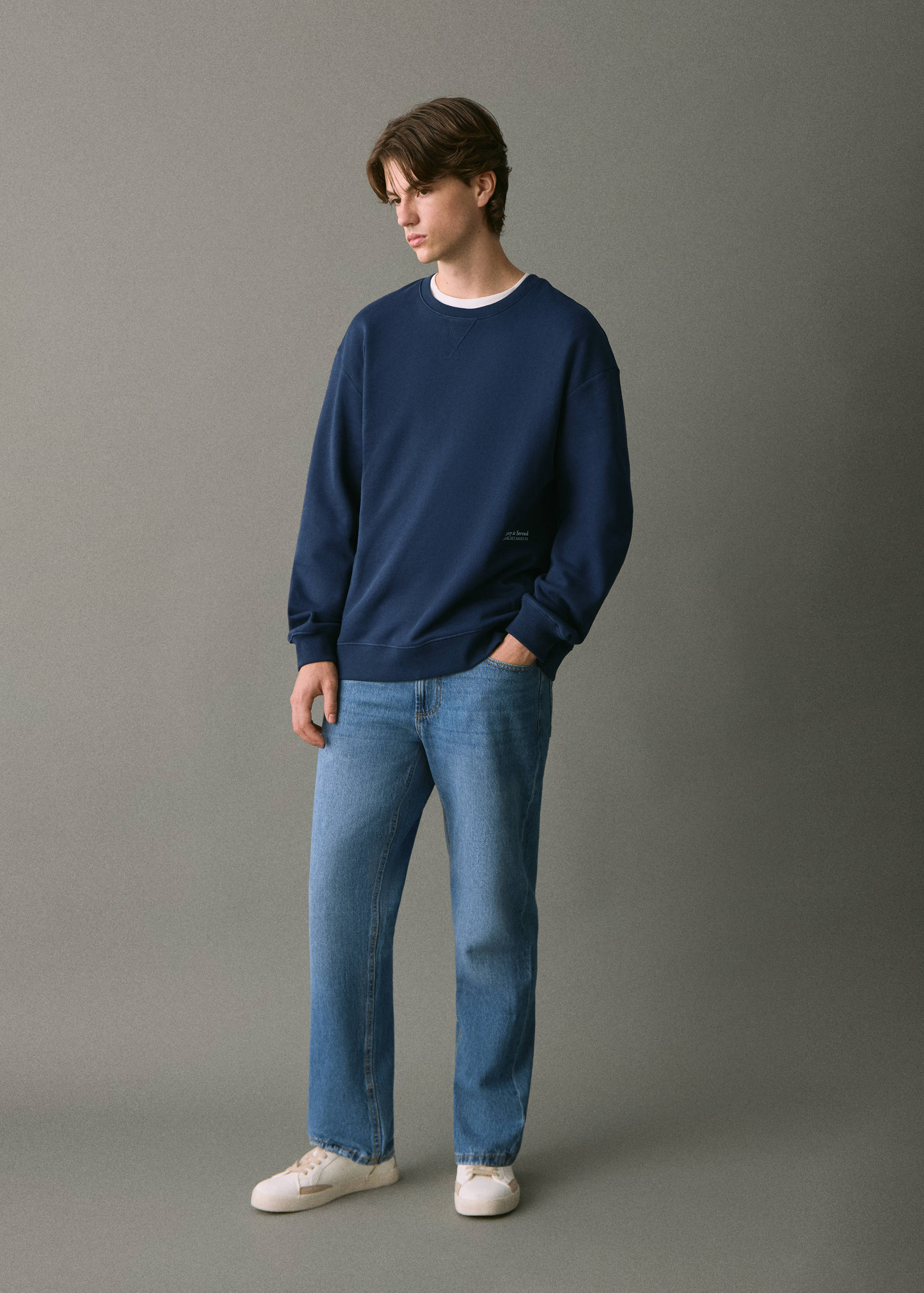 Sudadera algodón estampada - Plano general