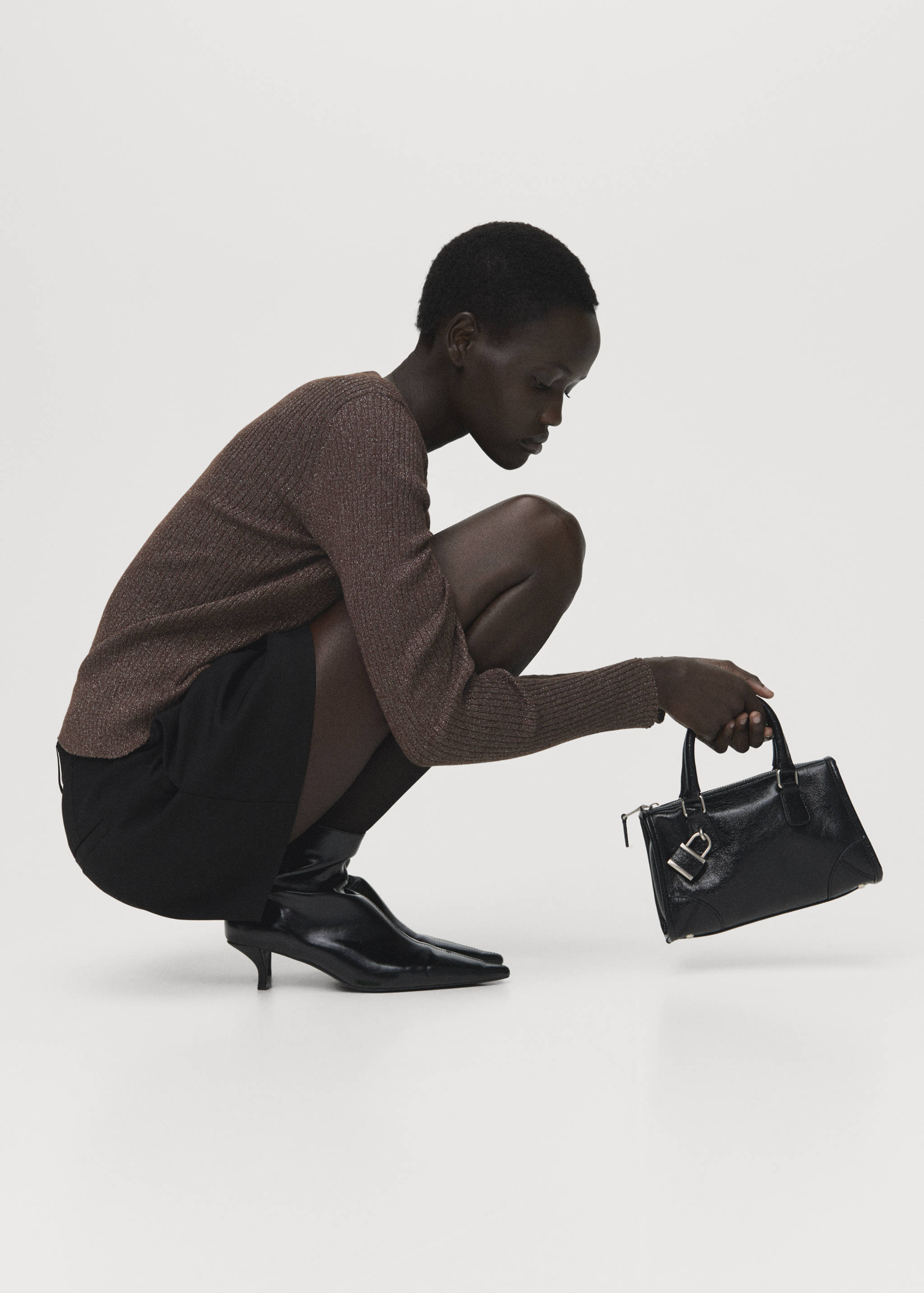 Ribbed knitted cardigan - Details of the article 2