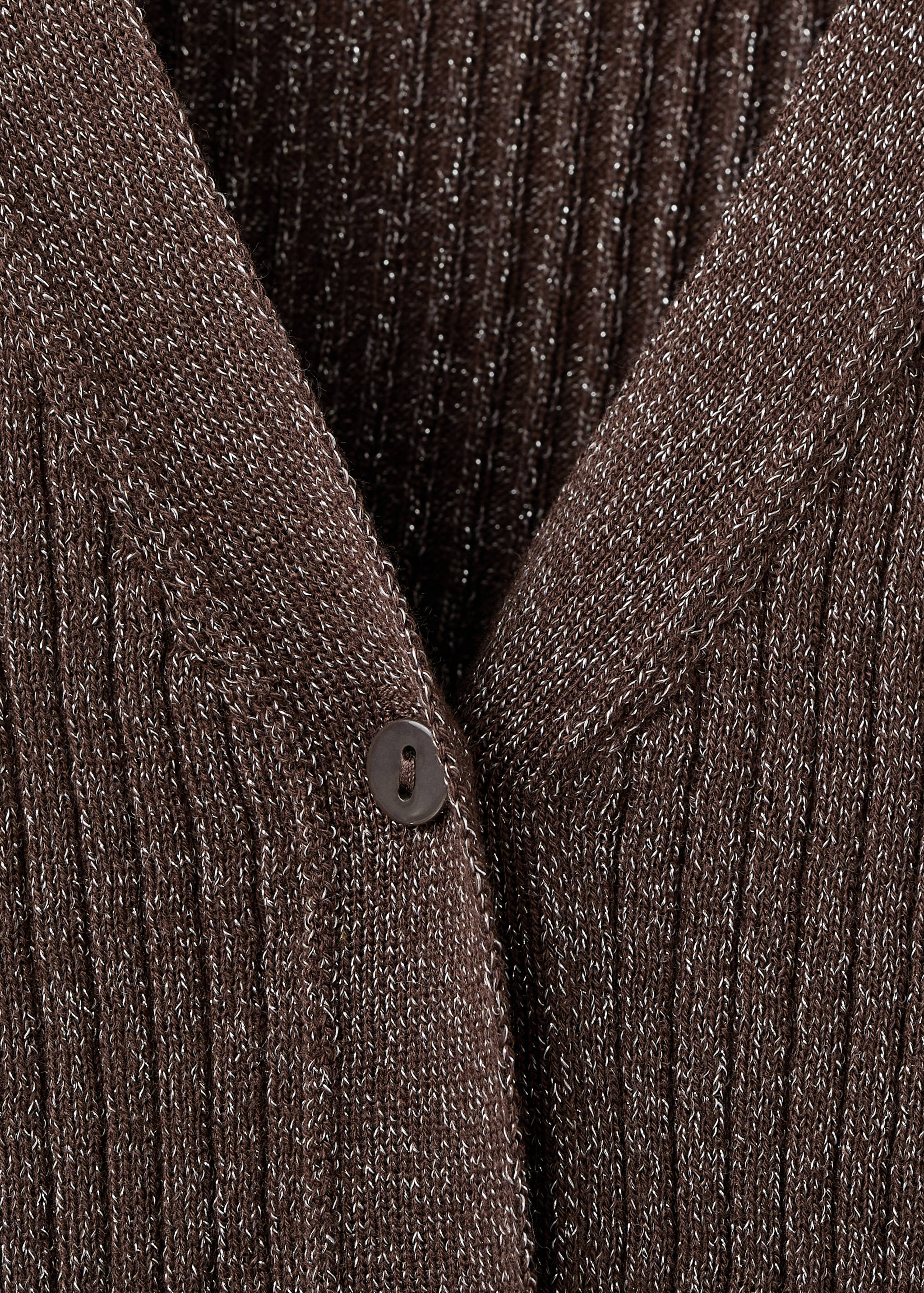 Ribbed knitted cardigan - Details of the article 8
