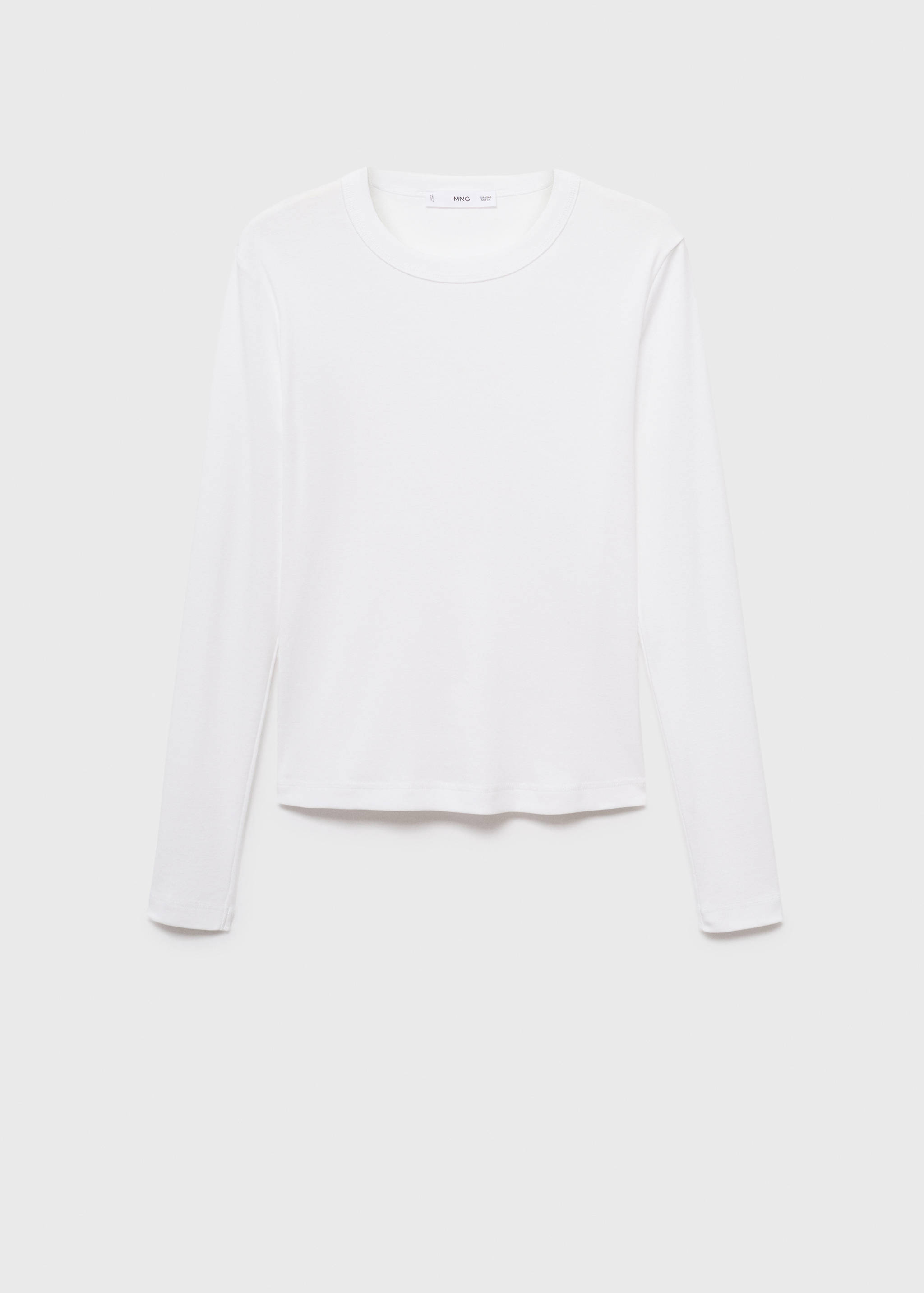 T-shirt coton manches longues - Article sans modèle