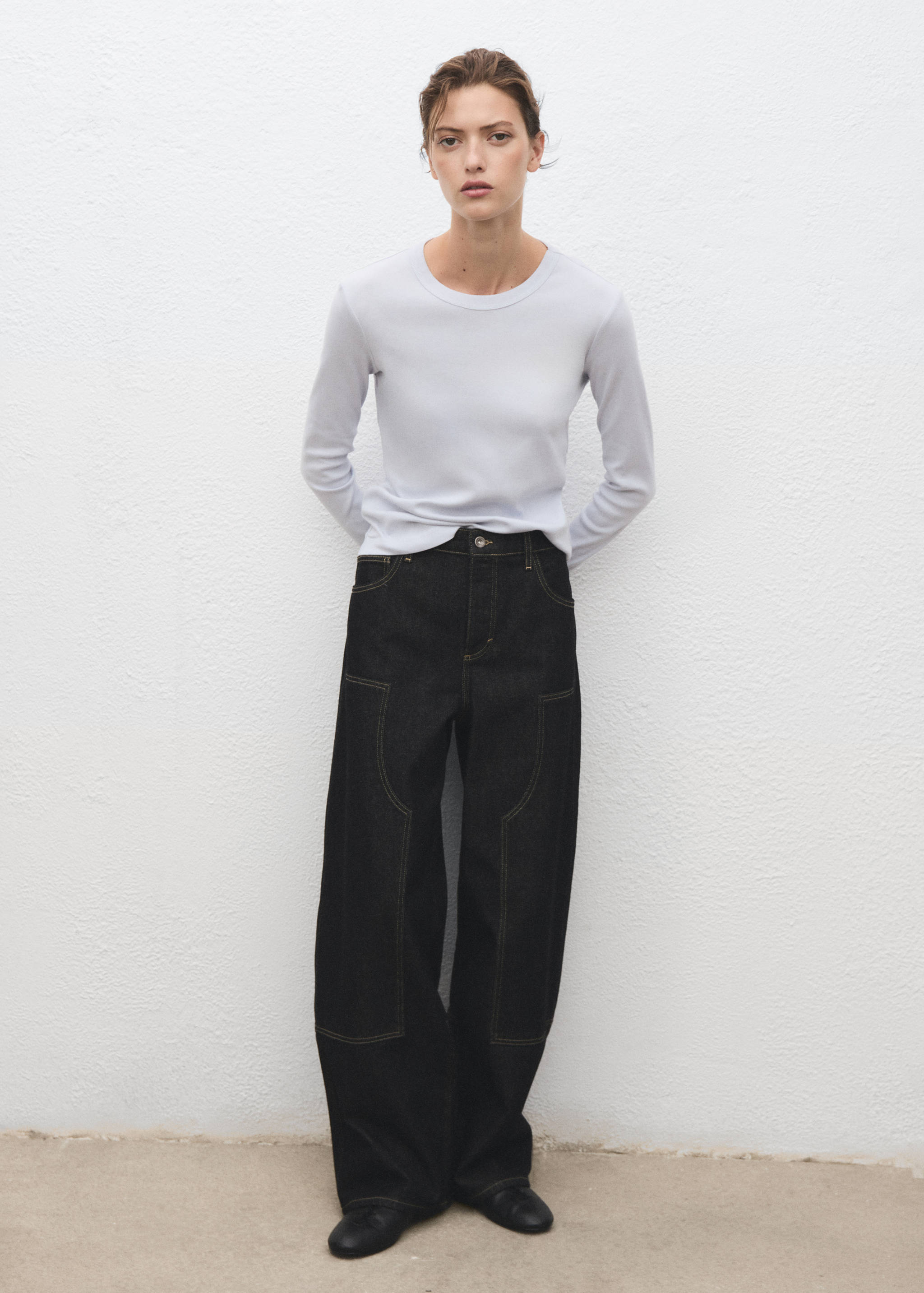 Long sleeve cotton t-shirt - General plane