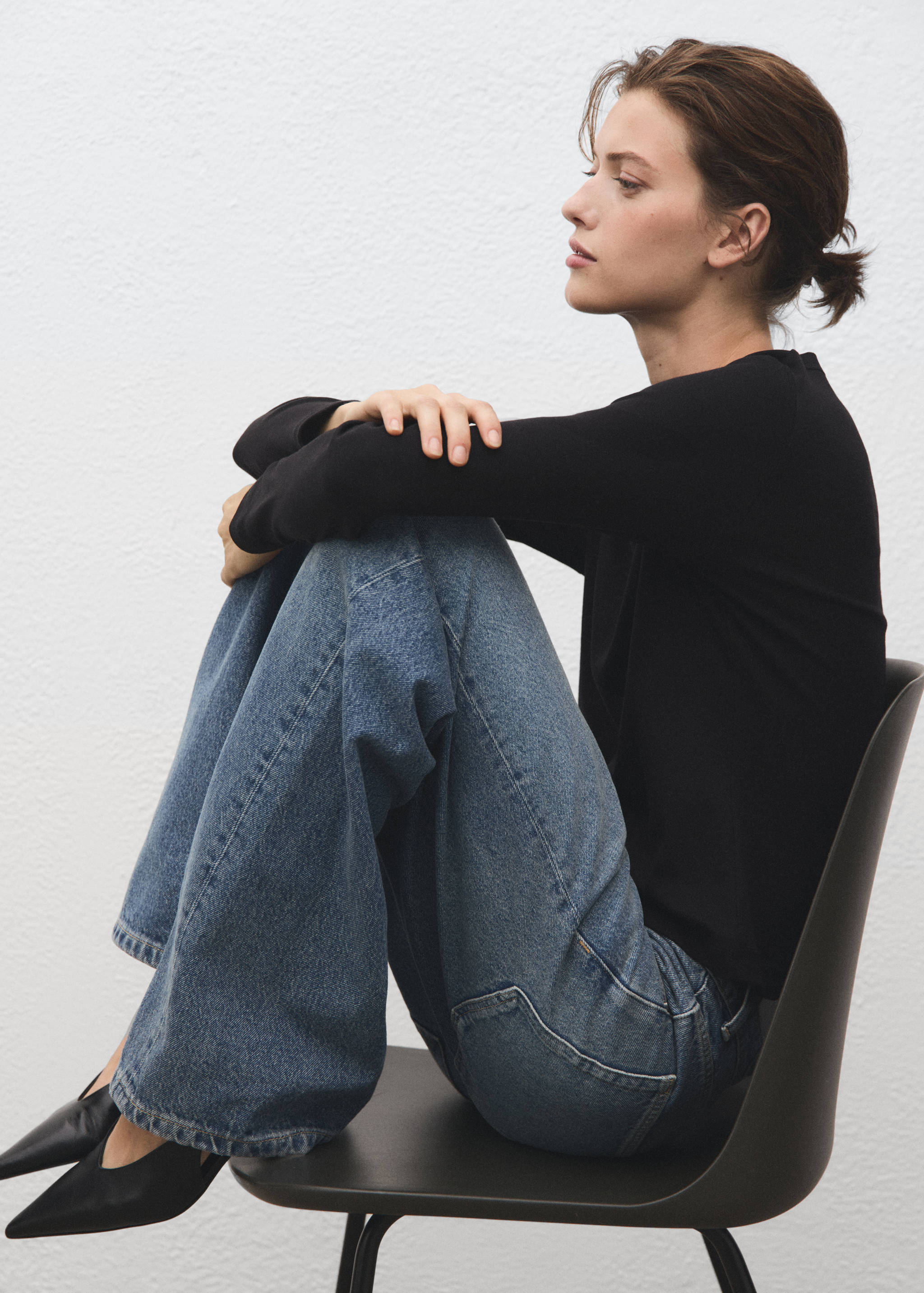 Long sleeve cotton t-shirt - Details of the article 2