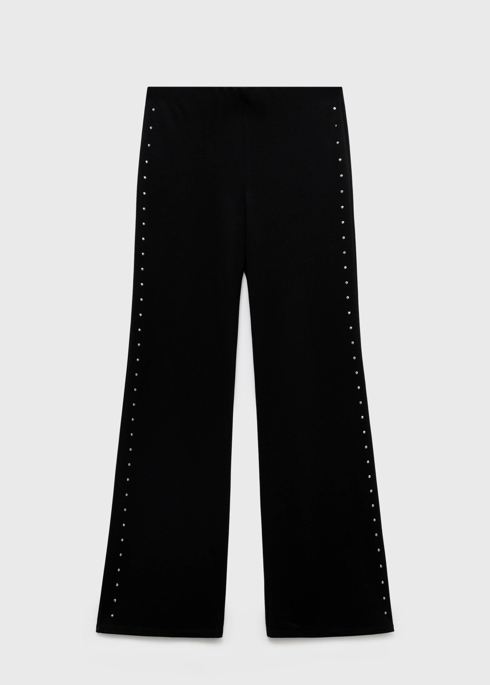 Straight leggings with rhinestones - Article without model