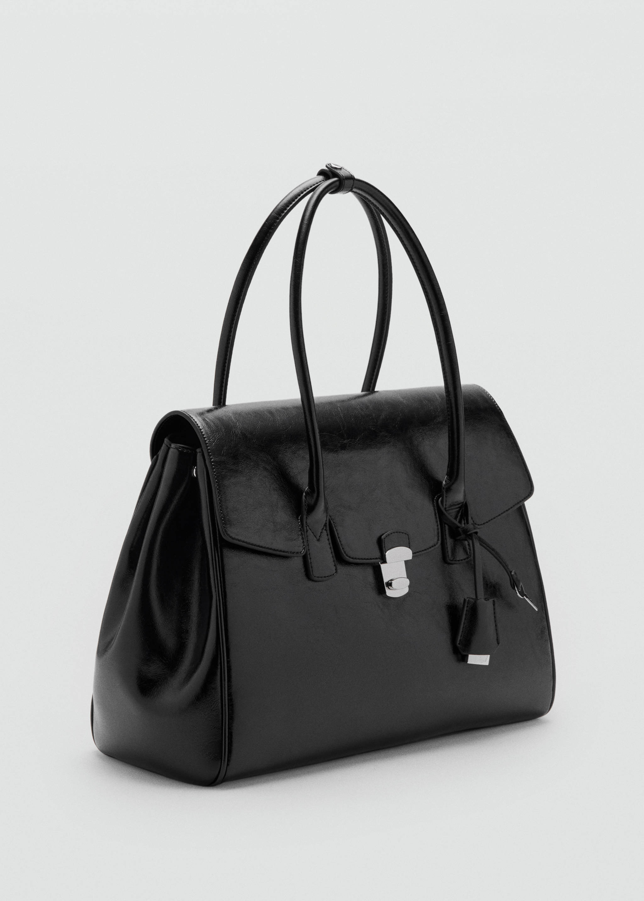 Medium city handbag with flap - Medium plane