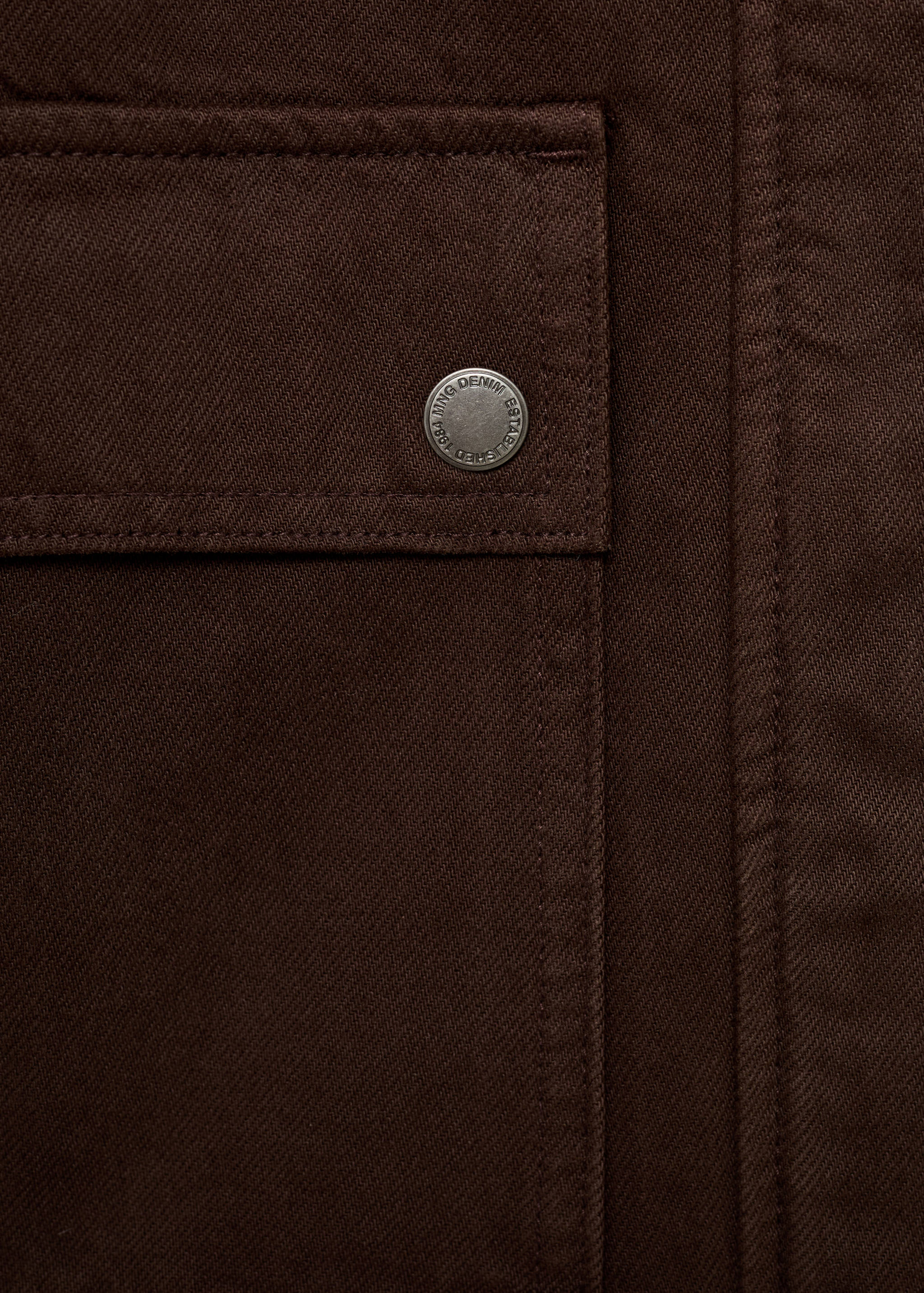 Parka en jean col en cuir synthétique - Détail de l'article 8