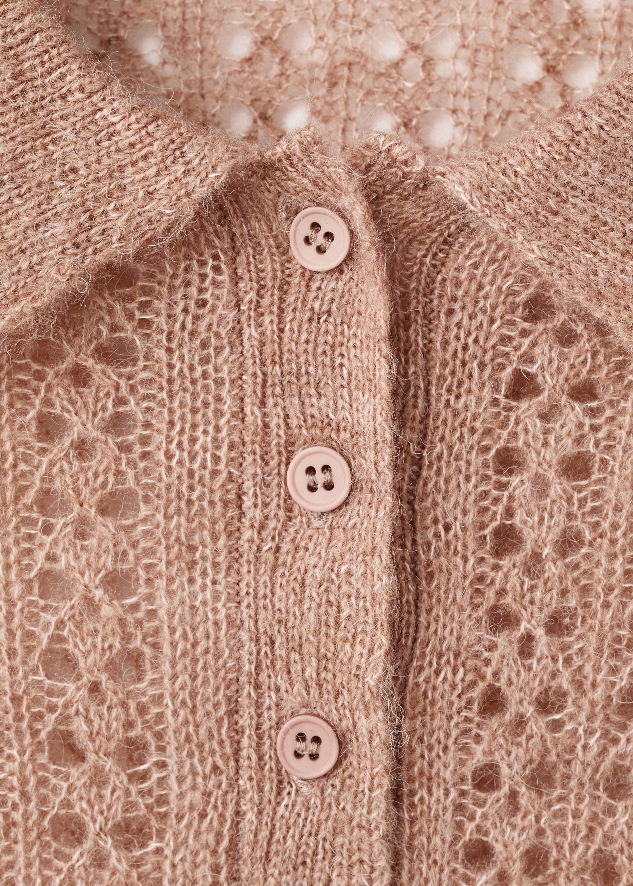 Openwork knitted polo-neck sweater - Details of the article 8
