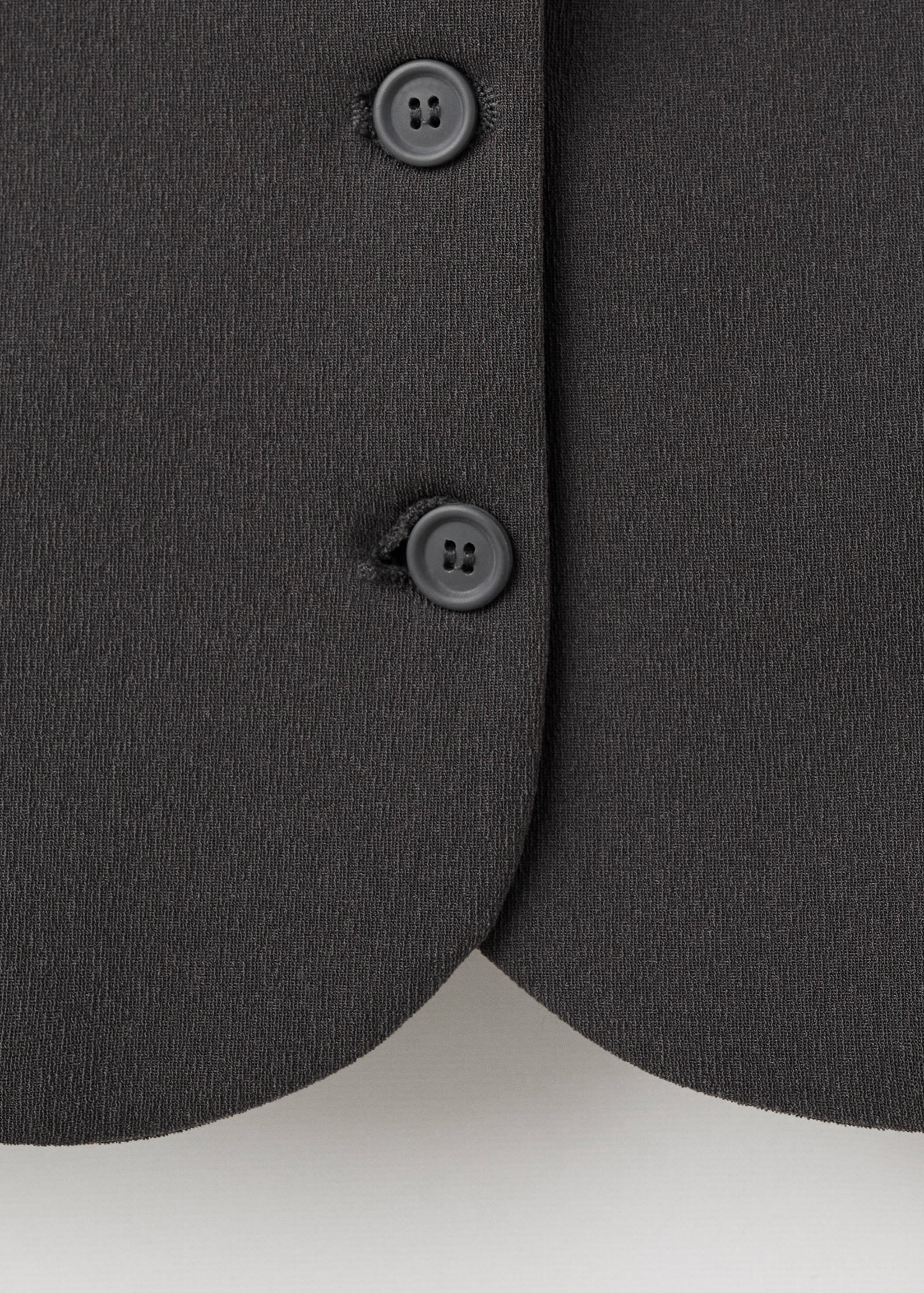 Tailored cropped suit jacket - Details of the article 8