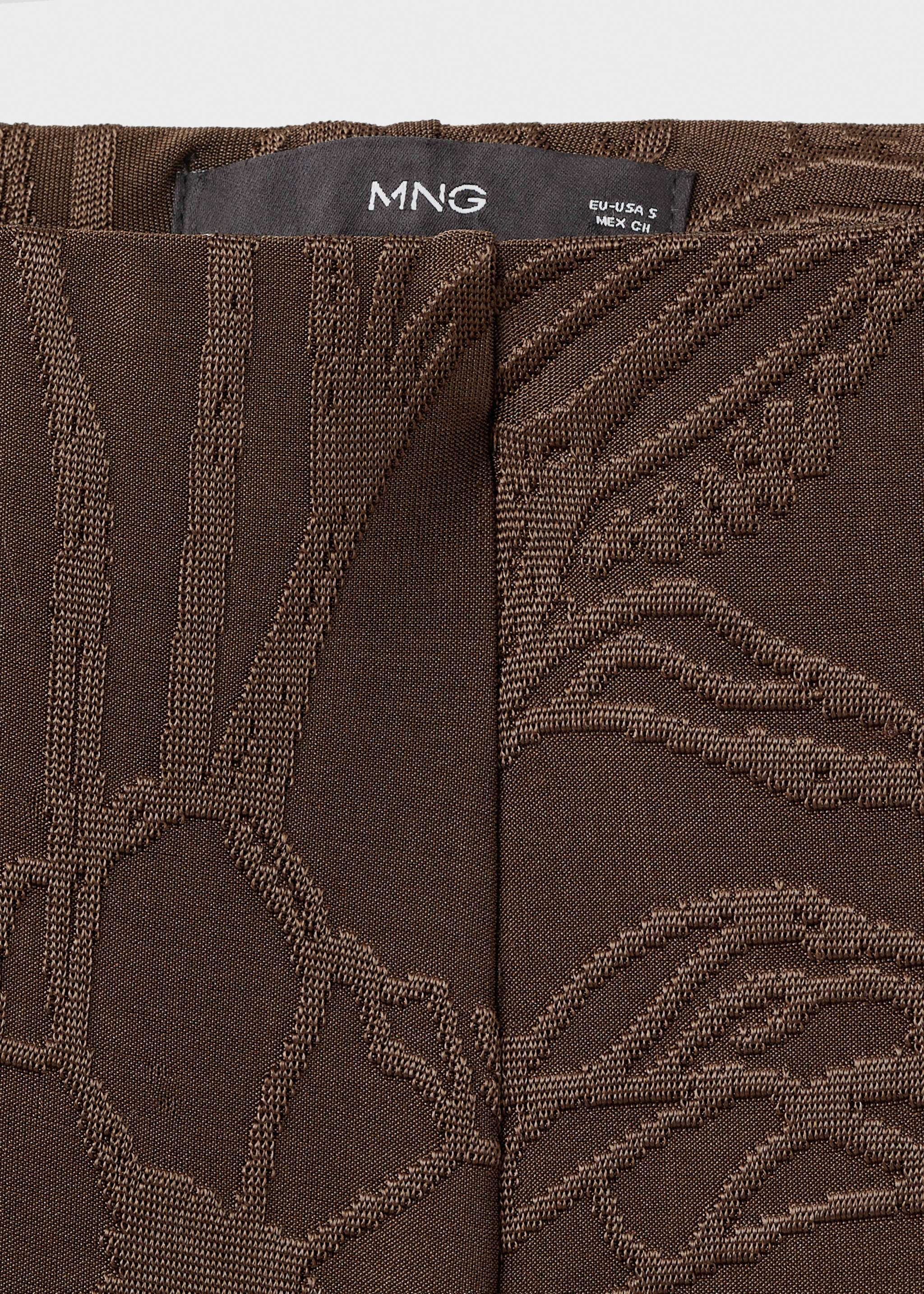 Jacquard floral-print straight pants - Details of the article 8