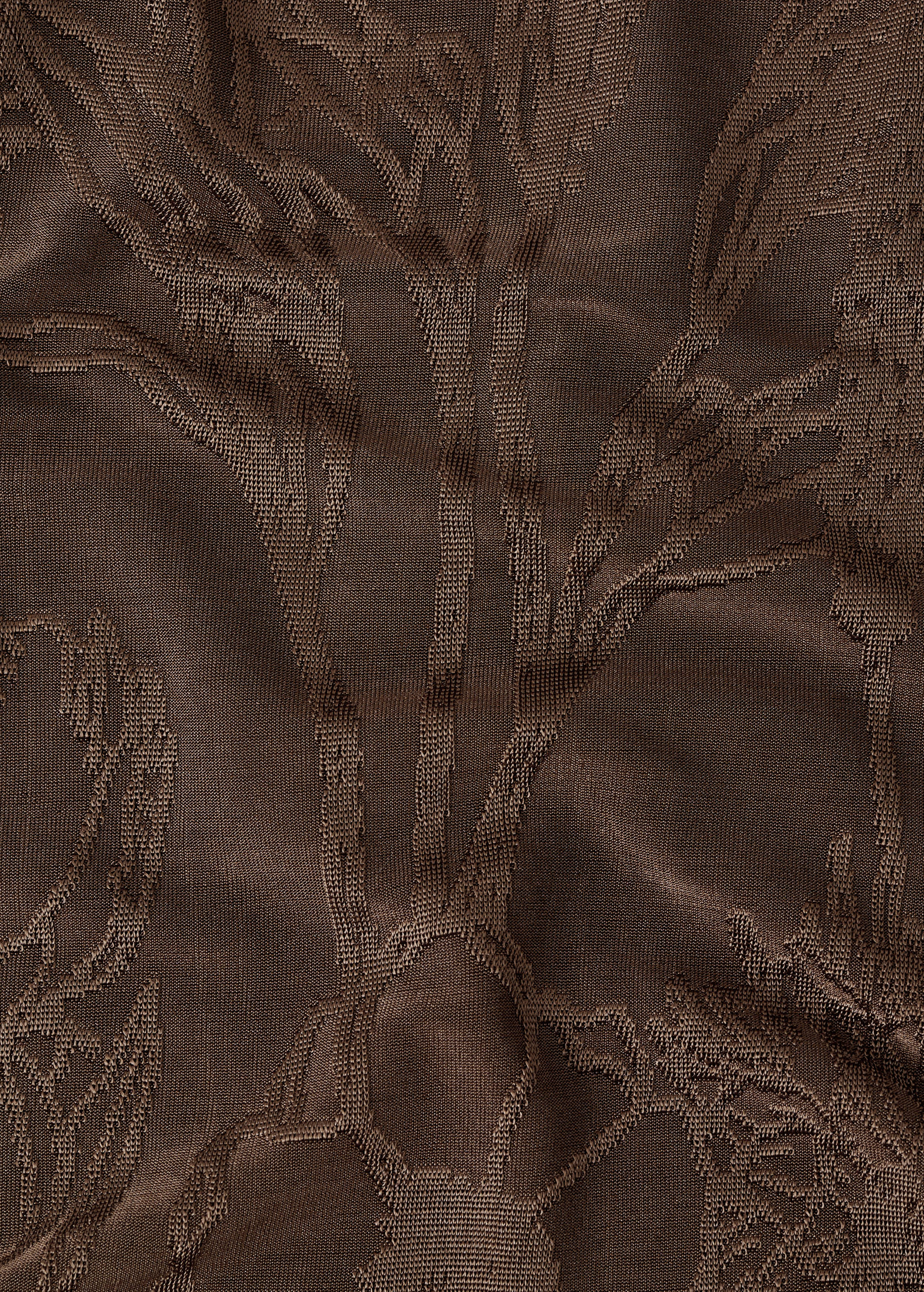 Jacquard floral-print straight pants - Details of the article 0