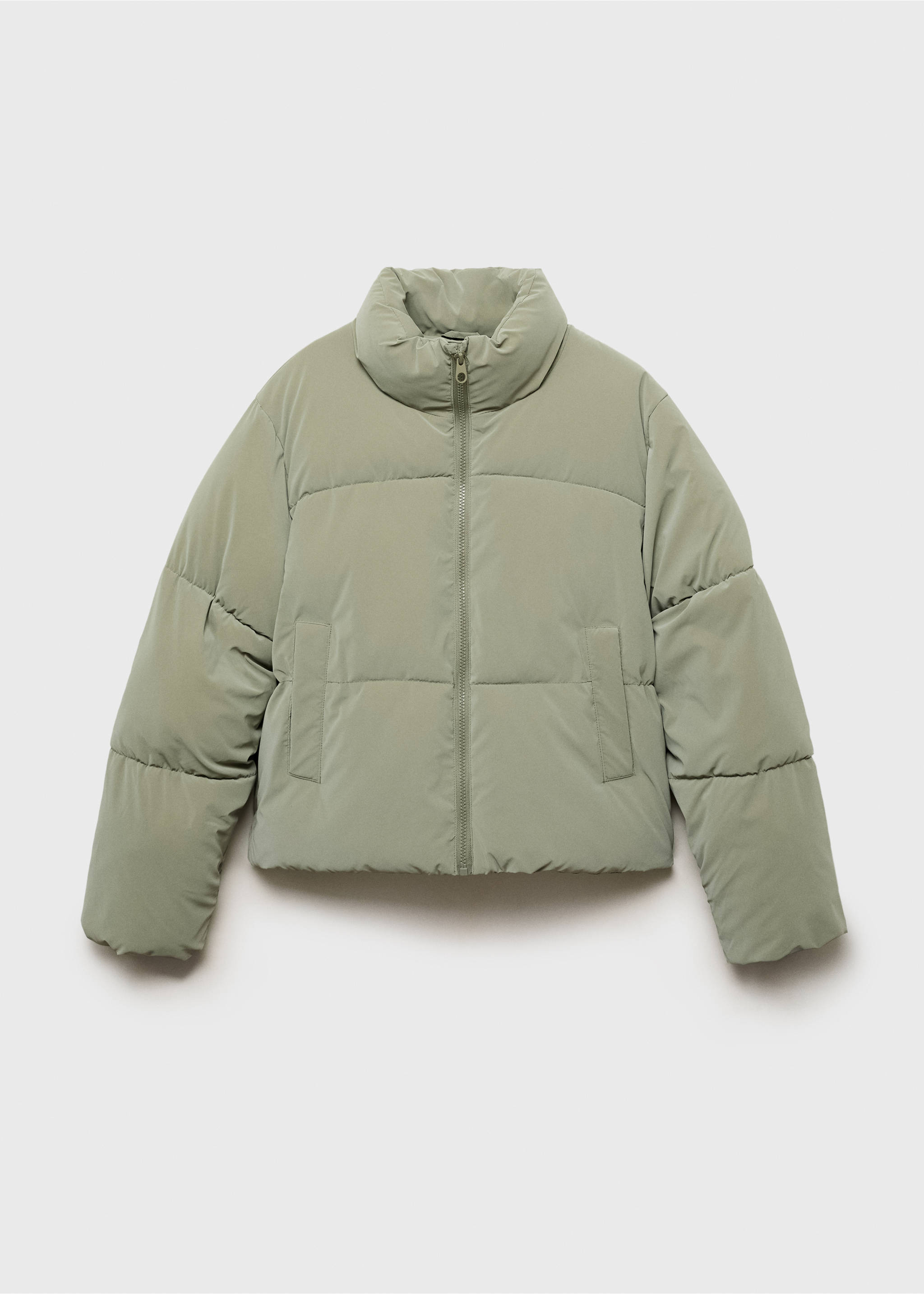 Soft quilted anorak - Article without model, Pastel Green. Ref: 17055967-00.
