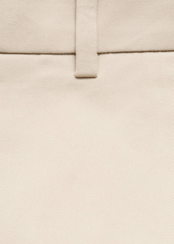 Regular-fit cotton trousers — Ecru