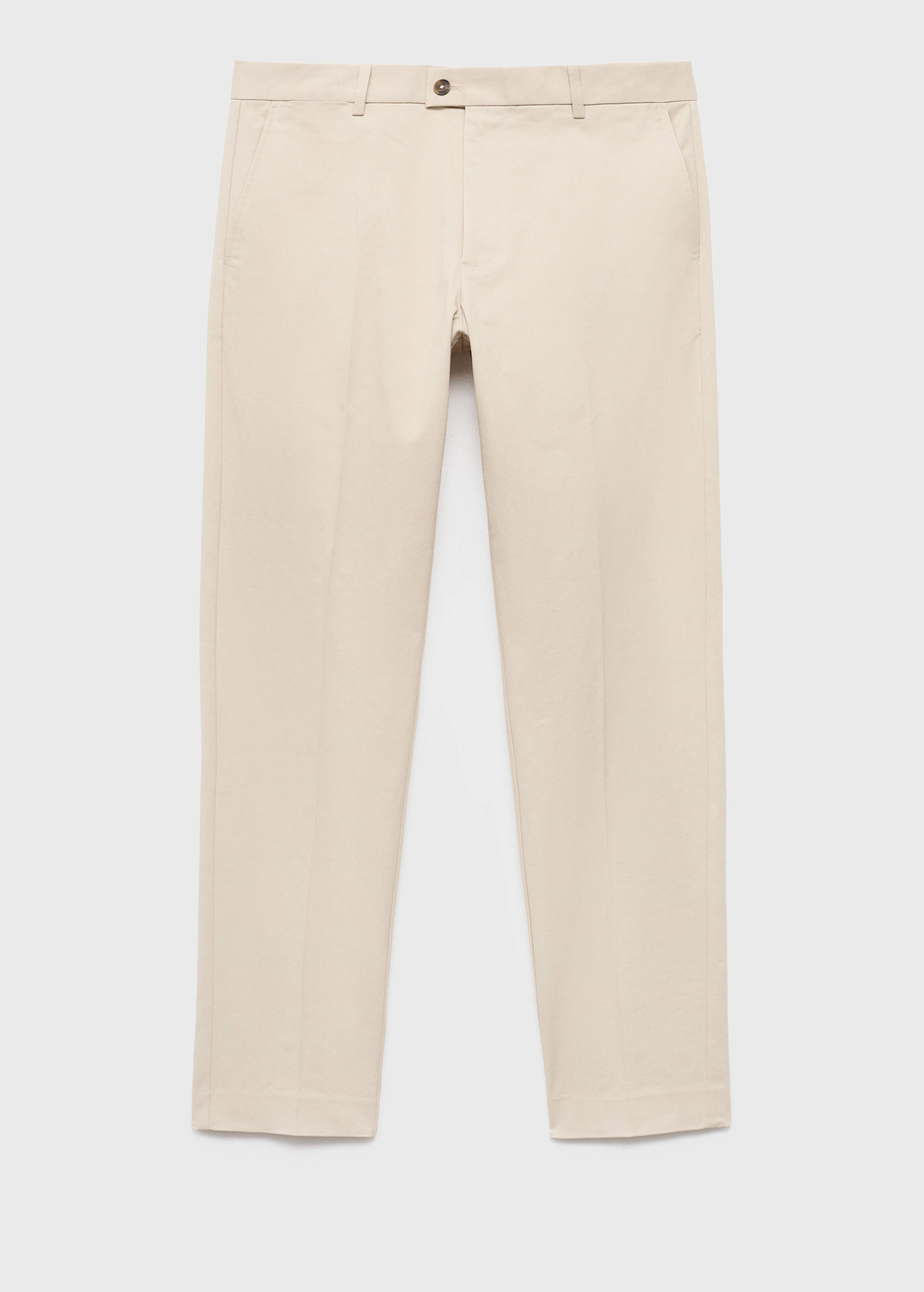 Regular-fit cotton pants - Article without model