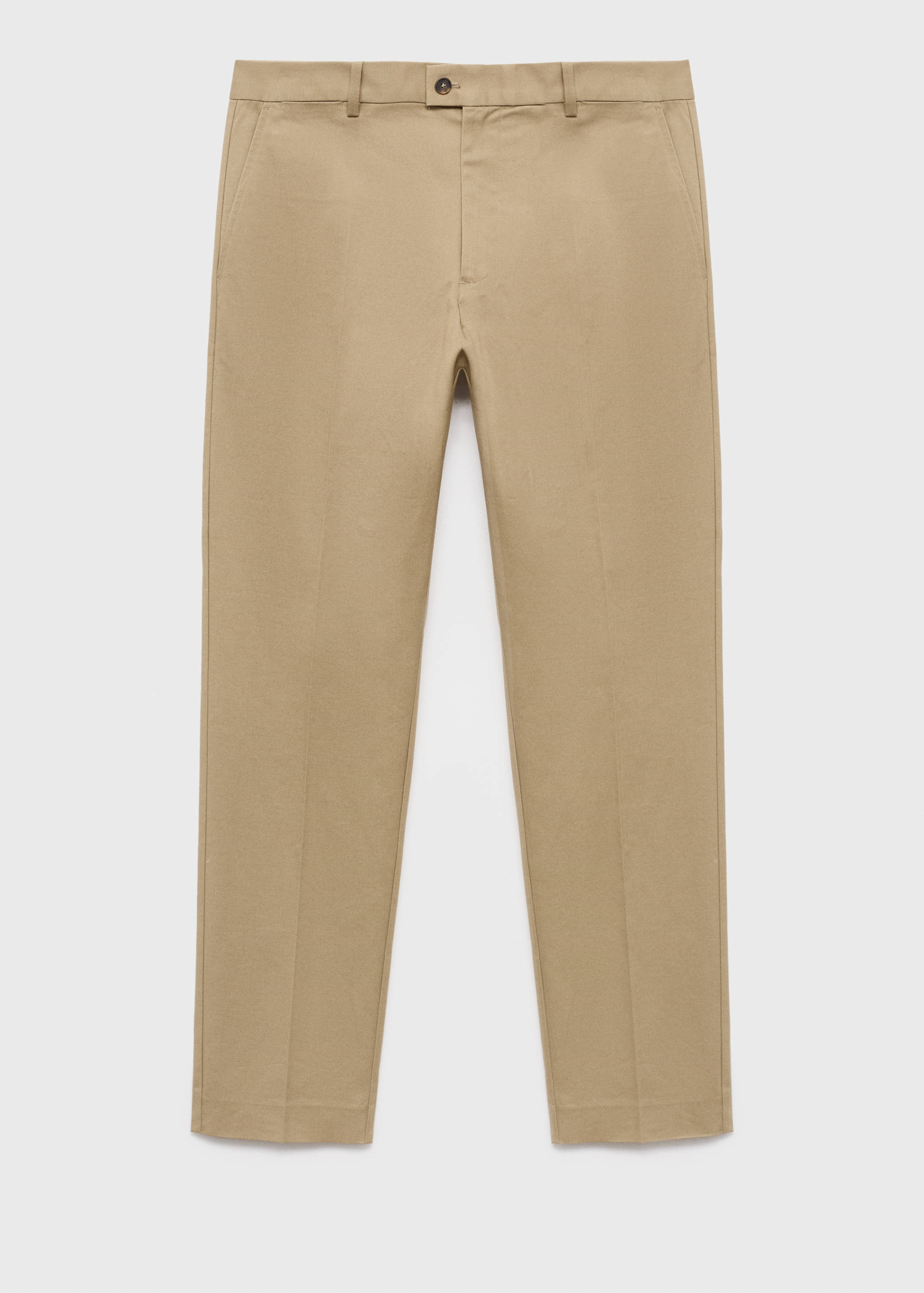 Regular-fit cotton pants - Article without model