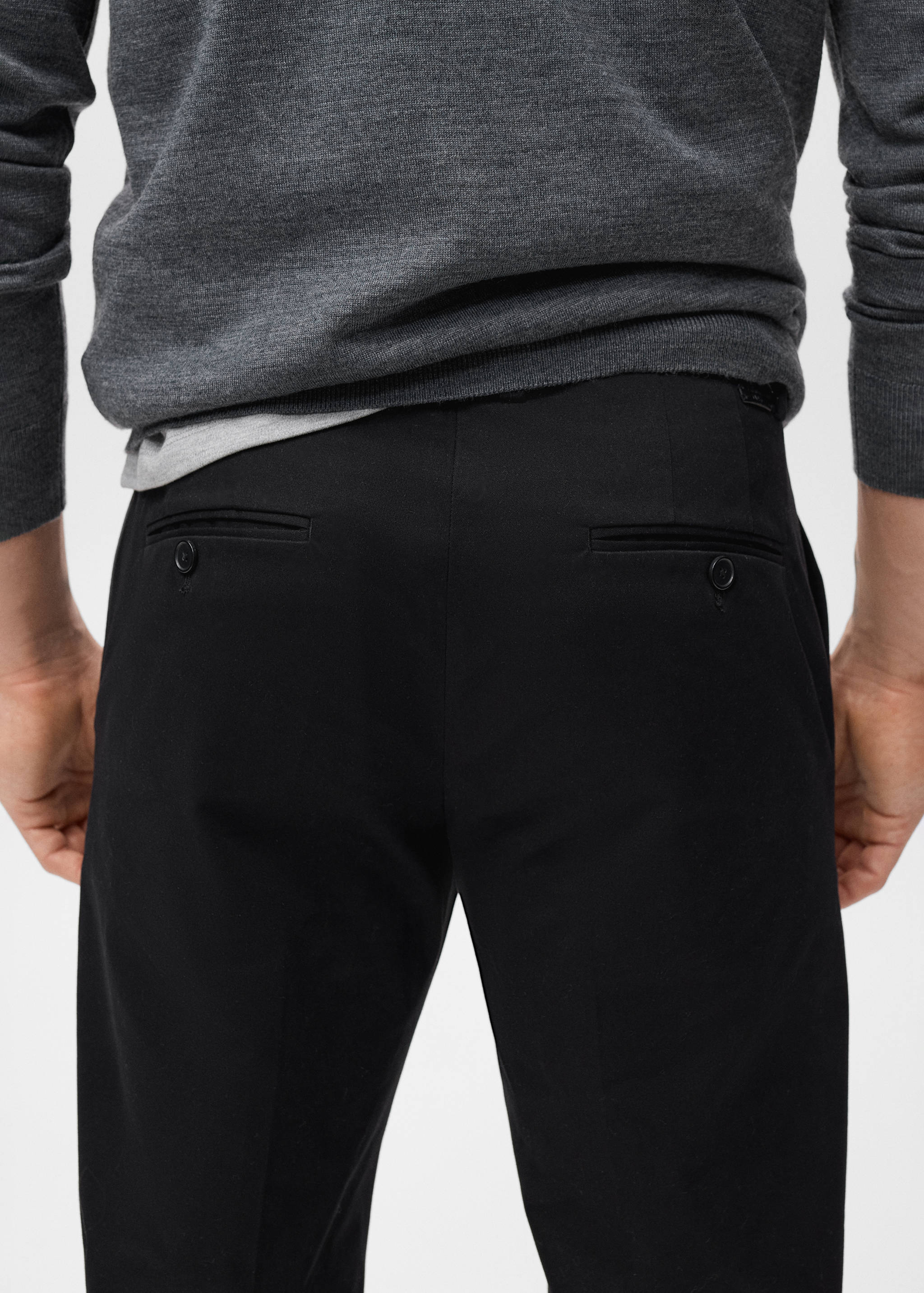 Regular-fit cotton pants - Details of the article 6