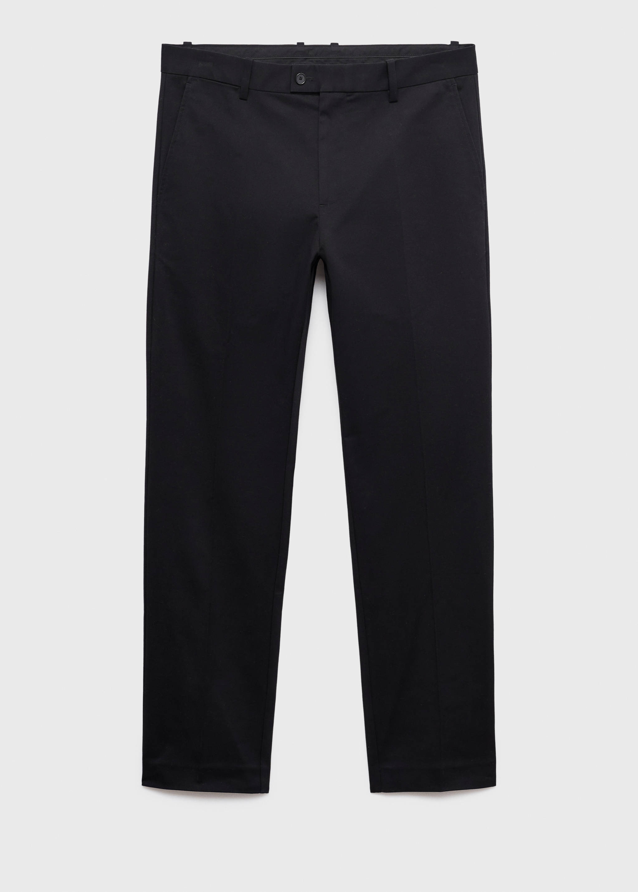Regular-fit cotton pants - Article without model