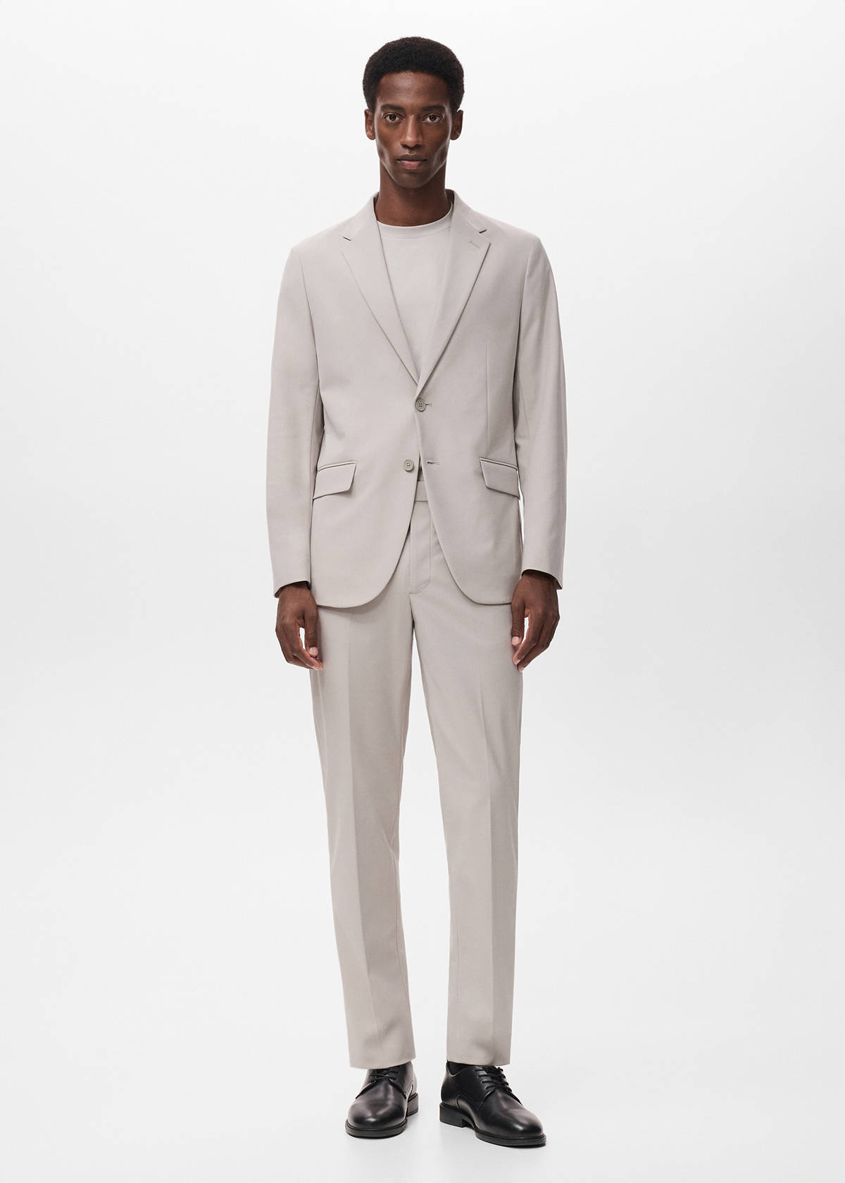 Zurich slim-fit Thermolite® suit jacket — Beige