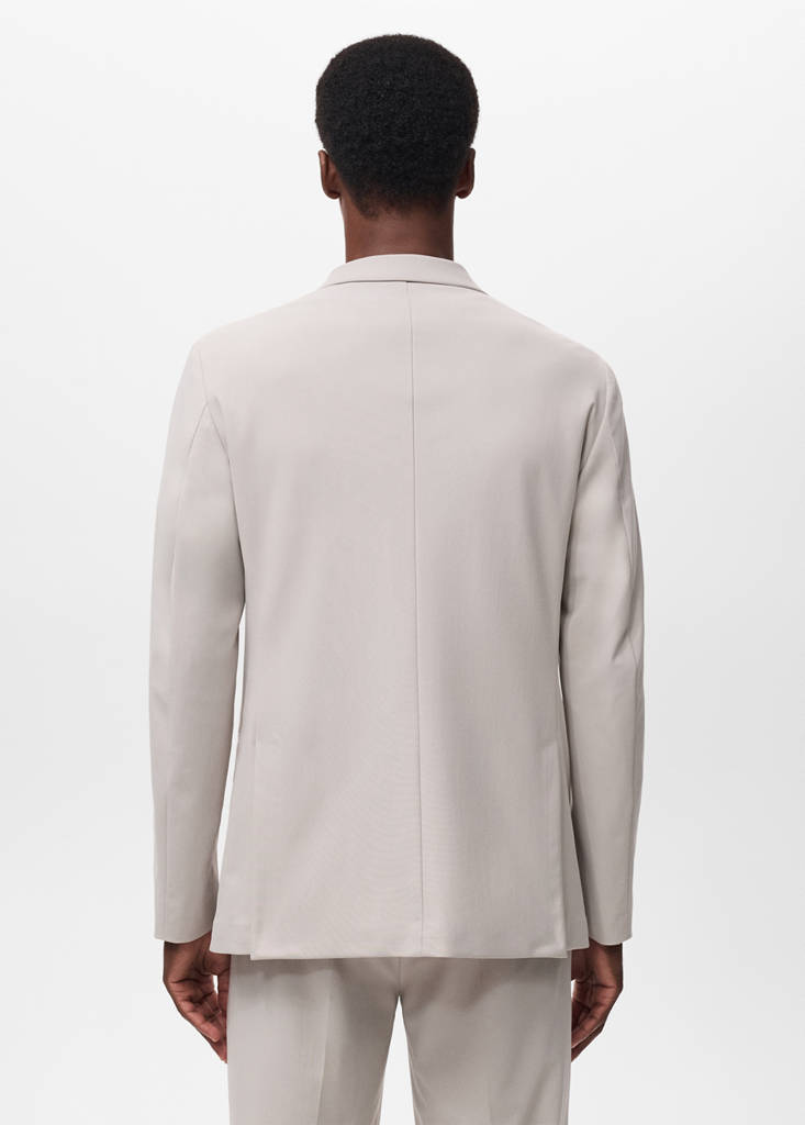 Zurich slim-fit Thermolite® suit jacket — Beige