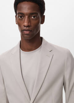 Zurich slim-fit Thermolite® suit jacket — Beige 4
