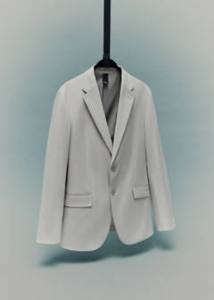 Zurich slim-fit Thermolite® suit jacket — Beige 7