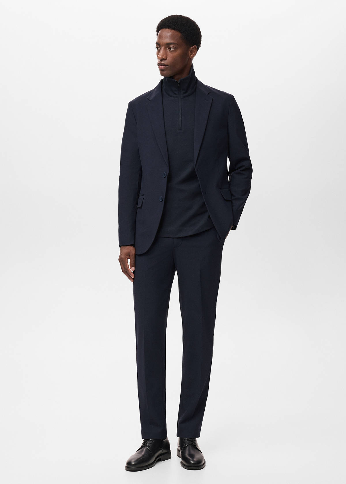 Zurich slim-fit Thermolite® suit jacket — Navy
