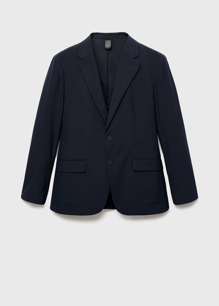 Zurich slim-fit Thermolite® suit jacket — Navy
