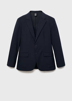 Zurich slim-fit Thermolite® suit jacket — Navy 7
