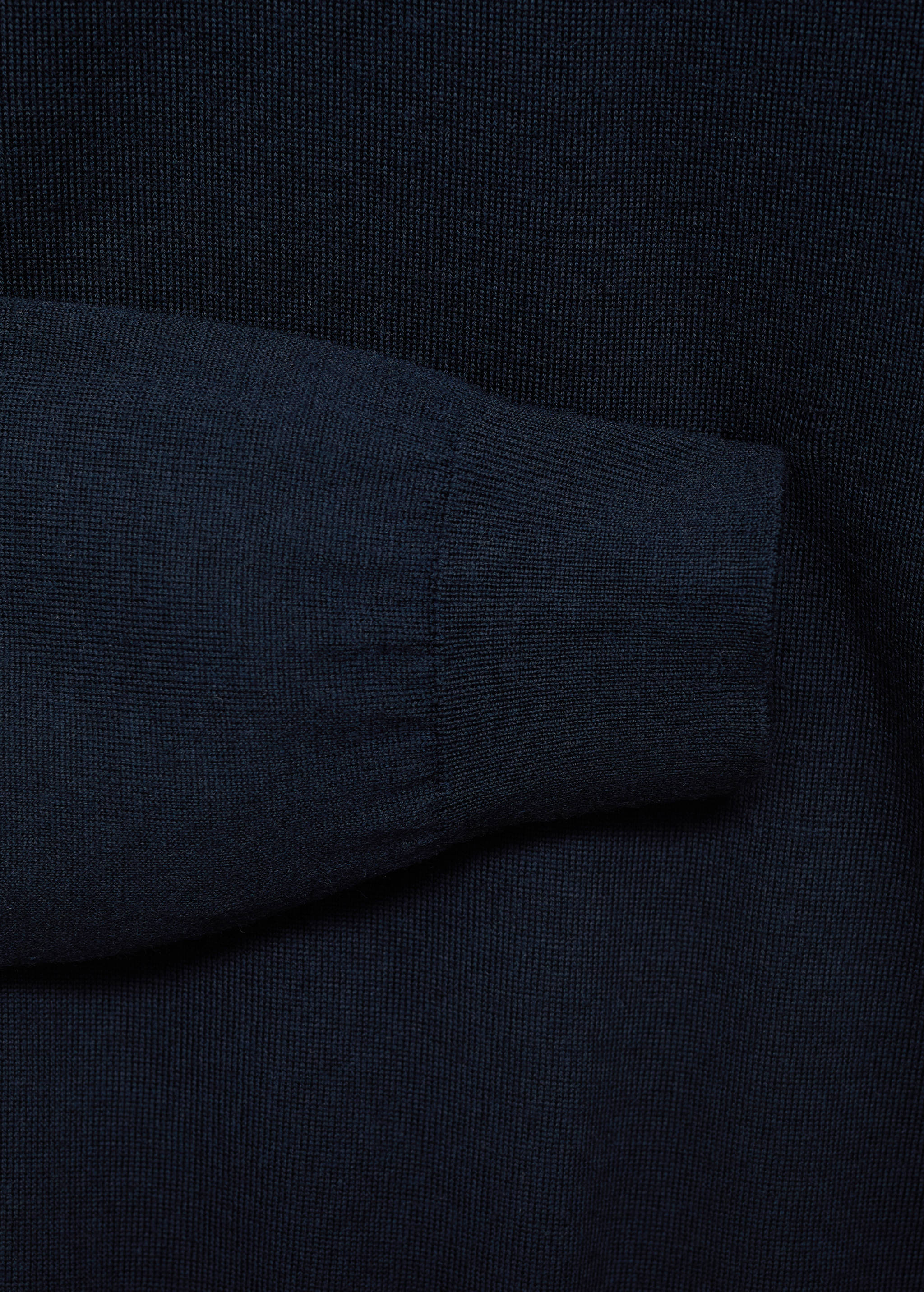 100% merino wool sweater with perkins collar - Details of the article 0