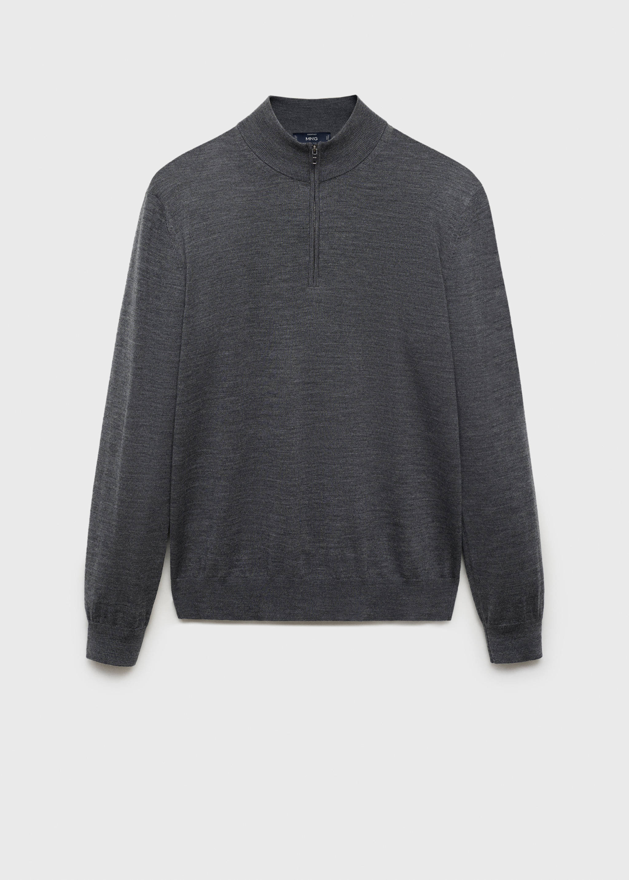 100% merino wool sweater with perkins collar - Article without model