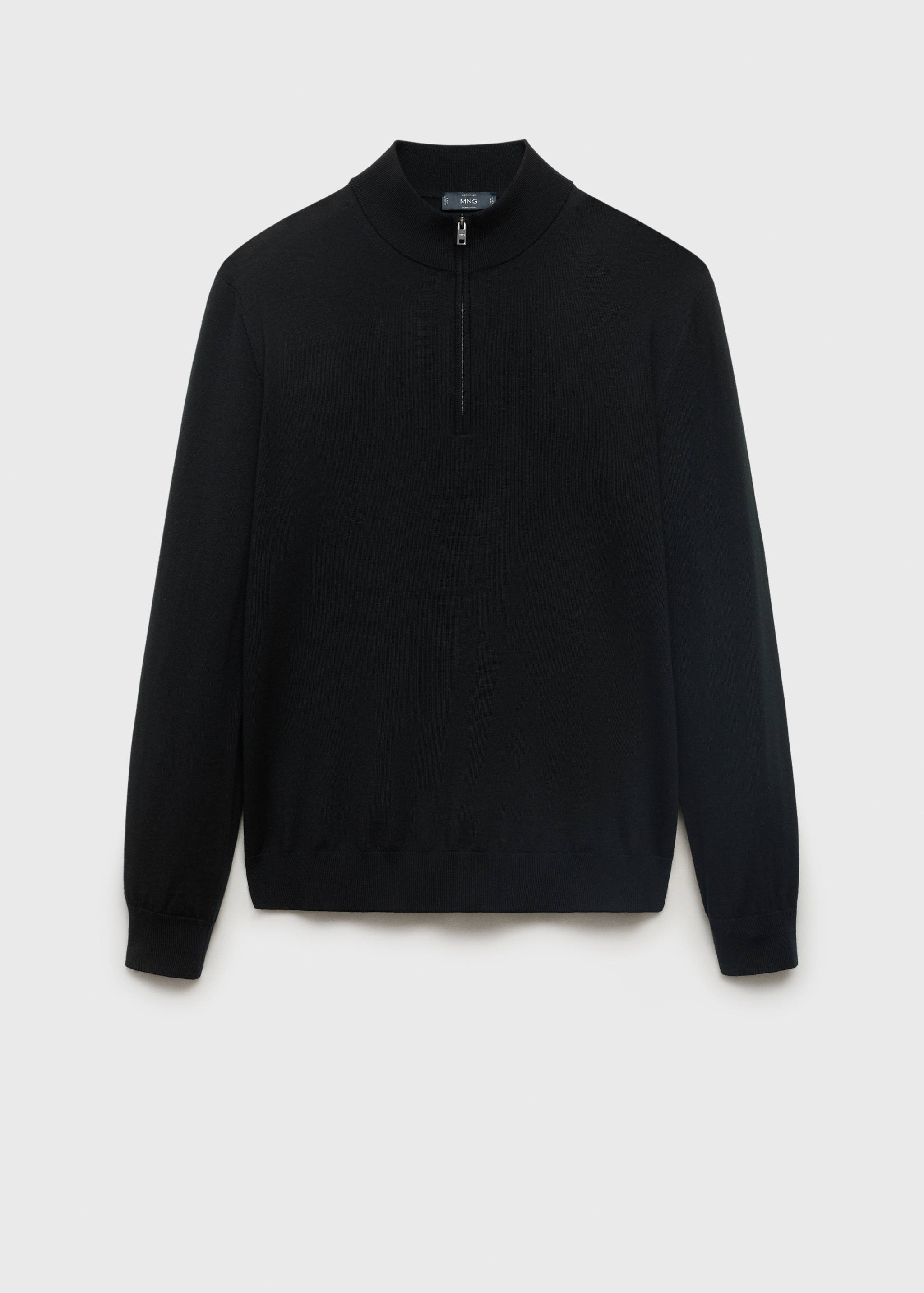 100% merino wool sweater with perkins collar - Article without model