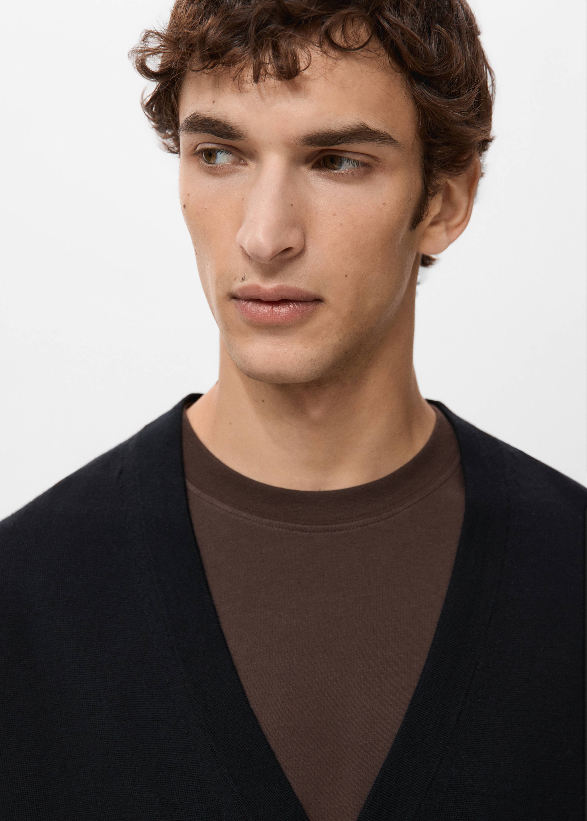 100% merino wool cardigan - Details of the article 1