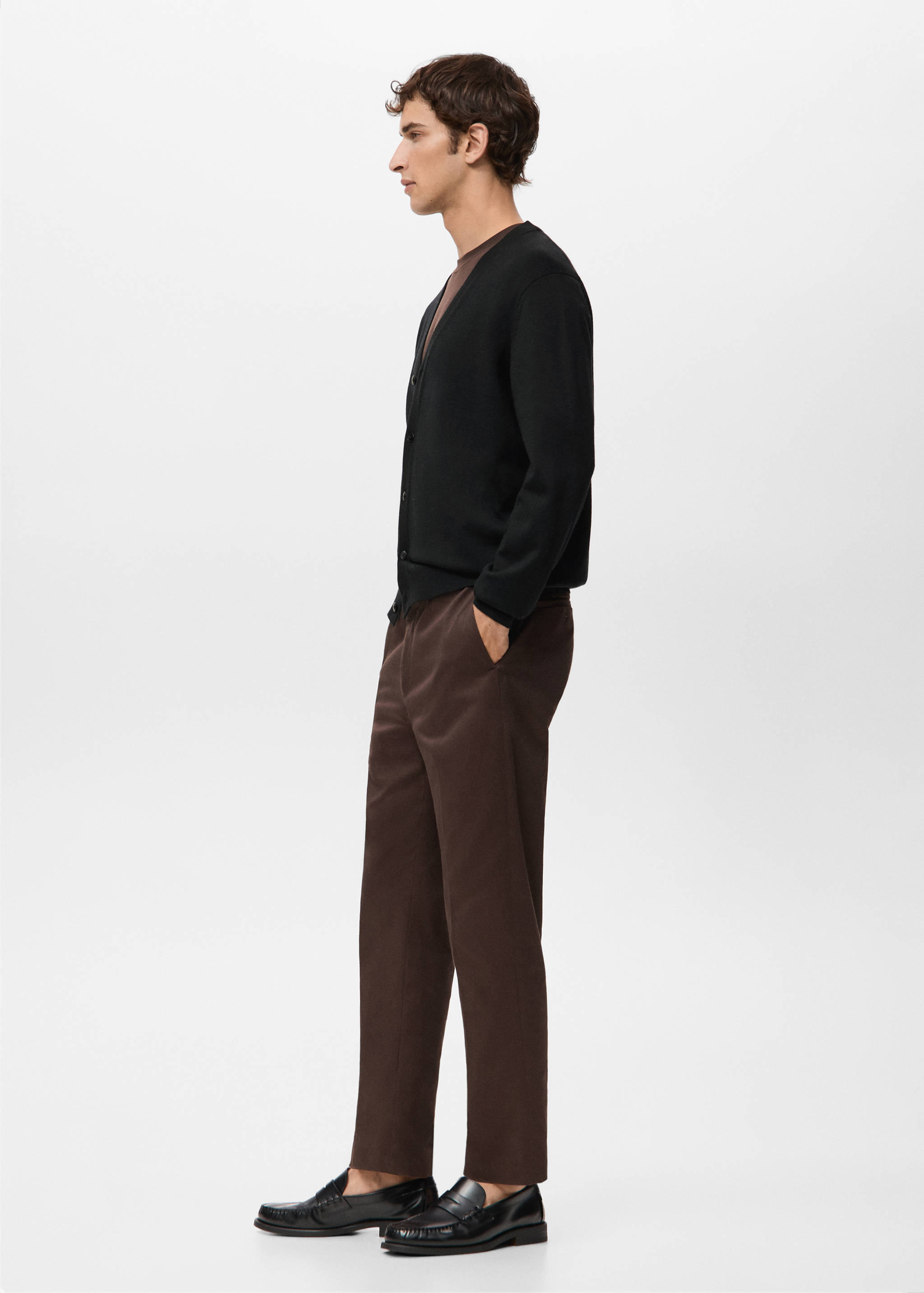 100% merino wool cardigan - Details of the article 2