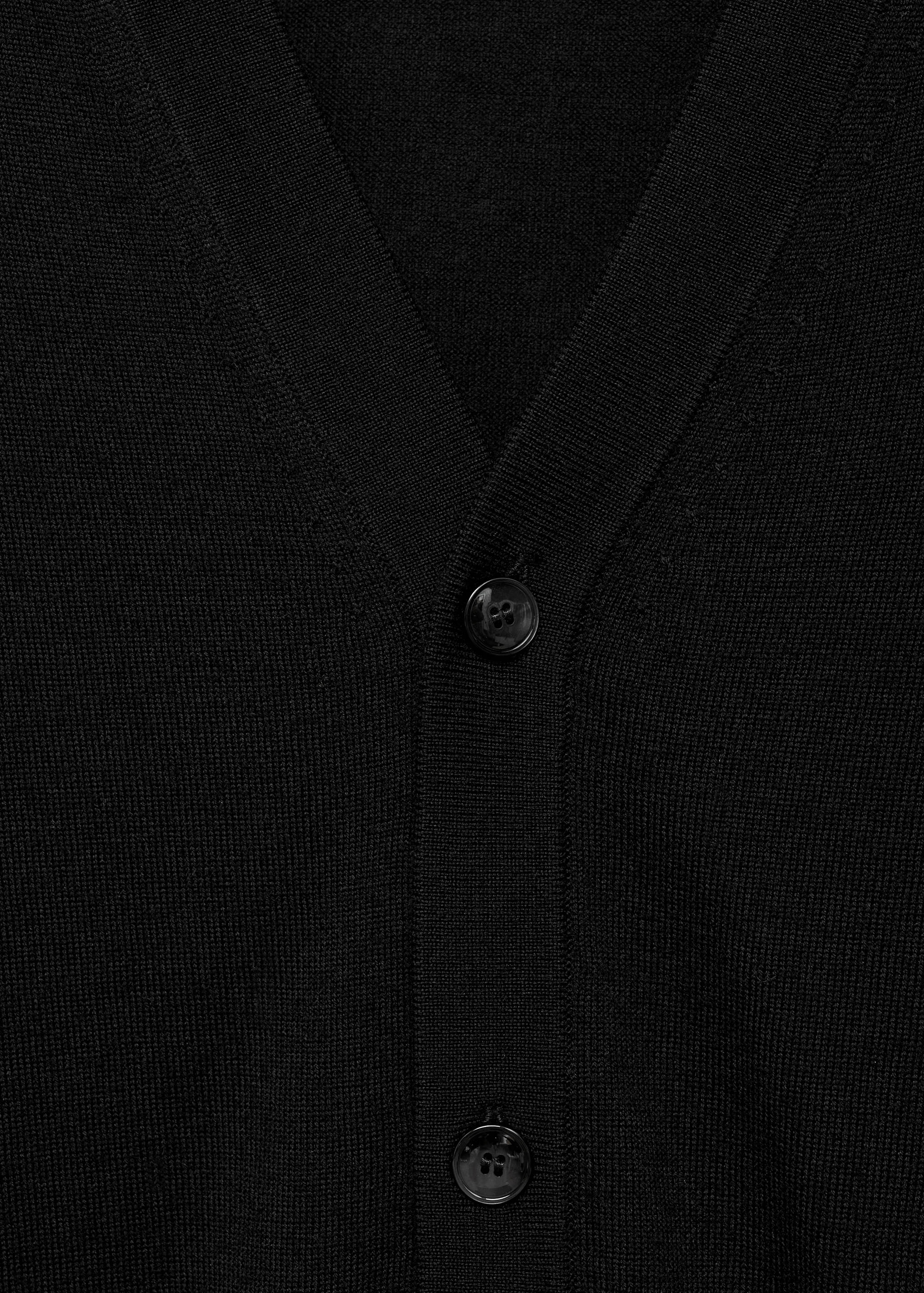 100% merino wool cardigan - Details of the article 8