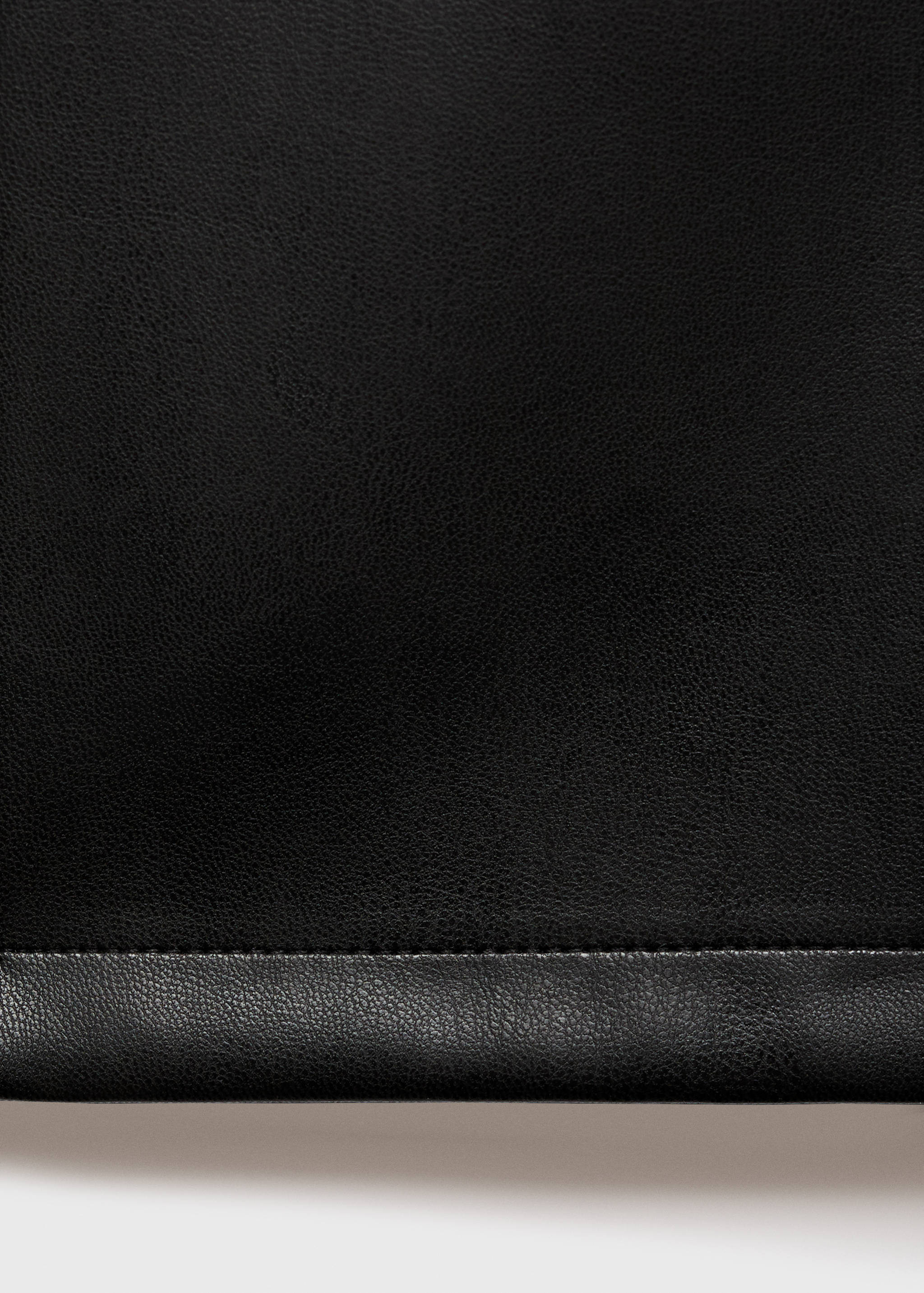 Pantalones polipiel rectos - Detalle del artículo 0