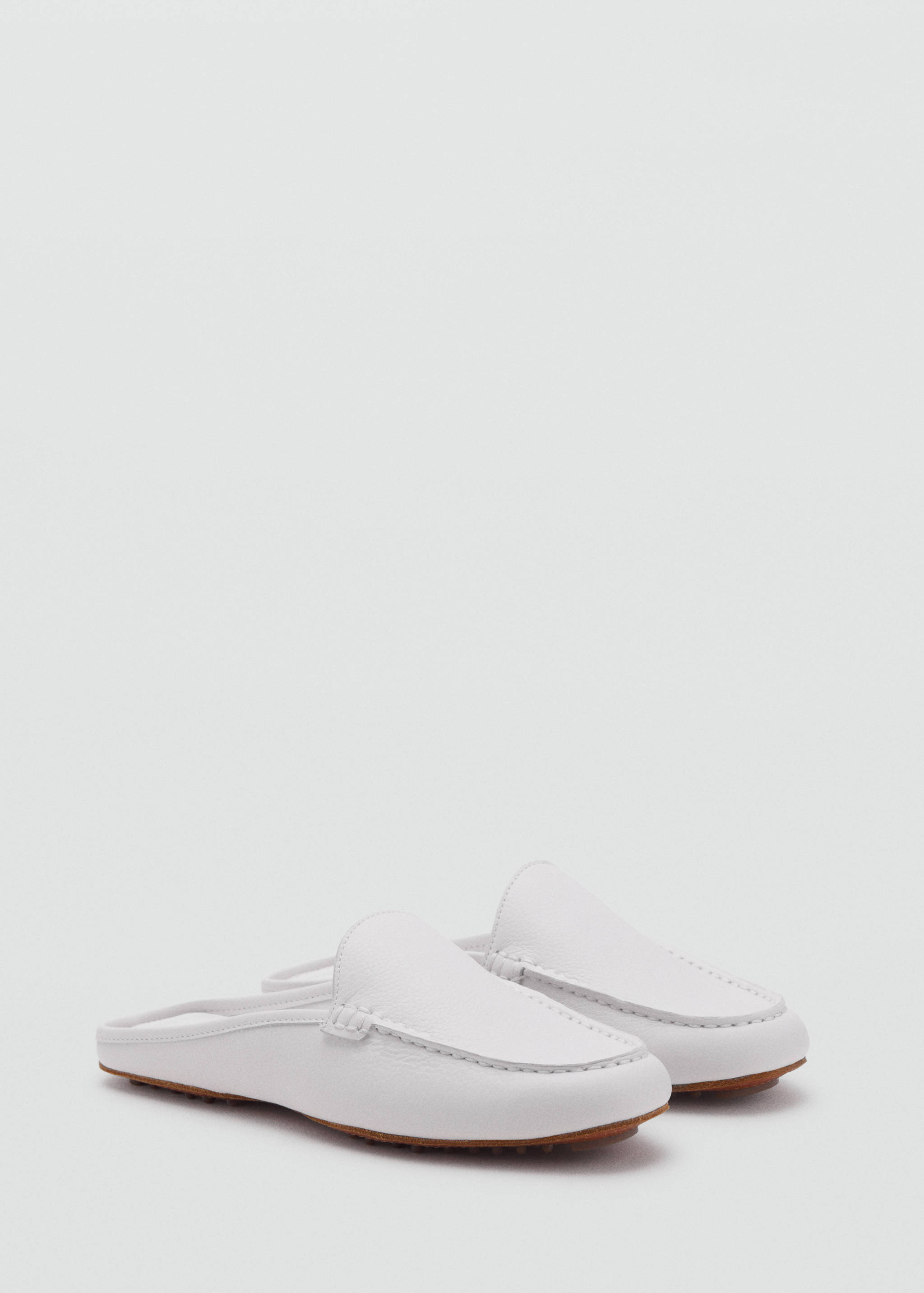 Leather flat shoes - Medium plane