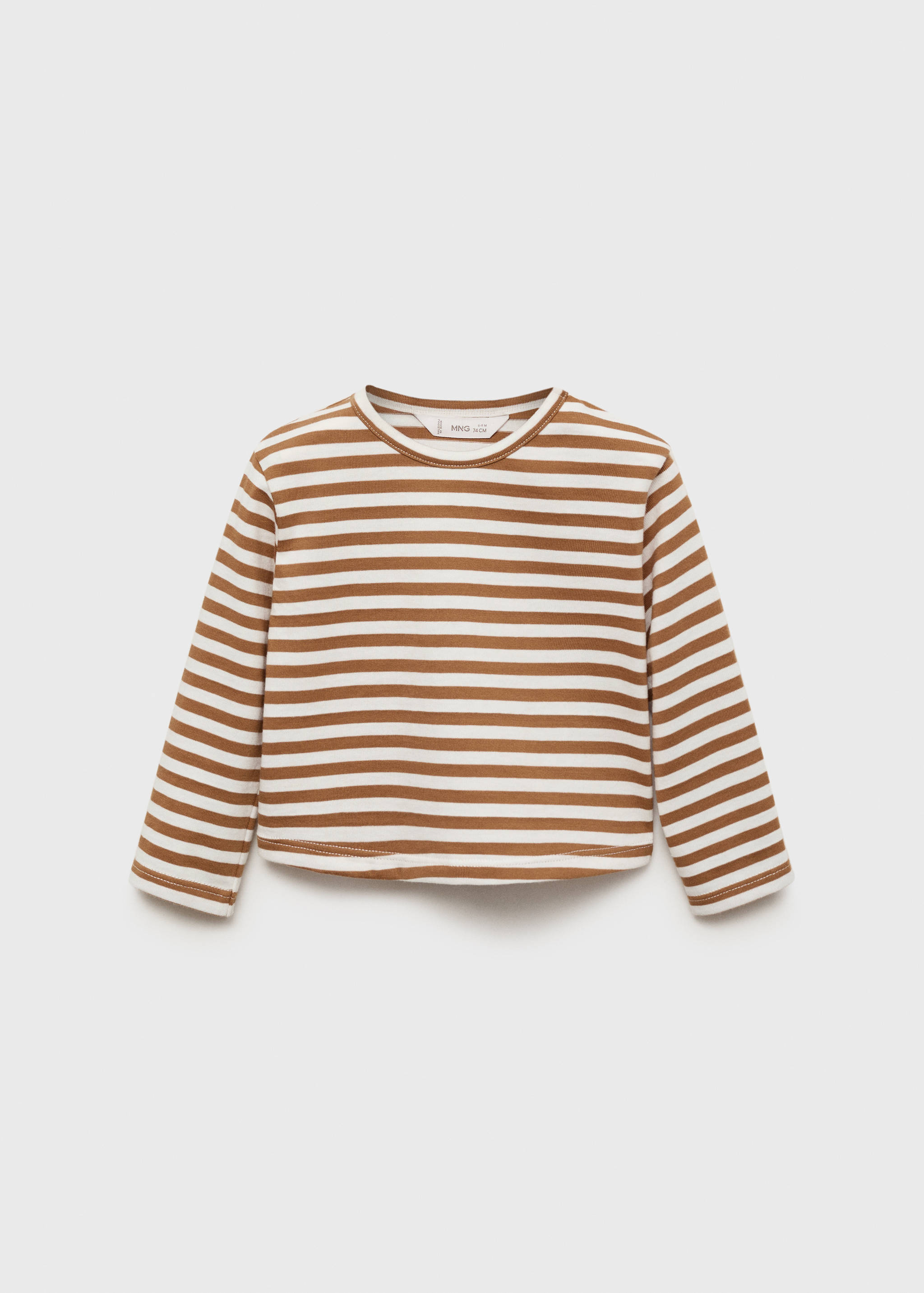 Striped cotton T-shirt - Article without model
