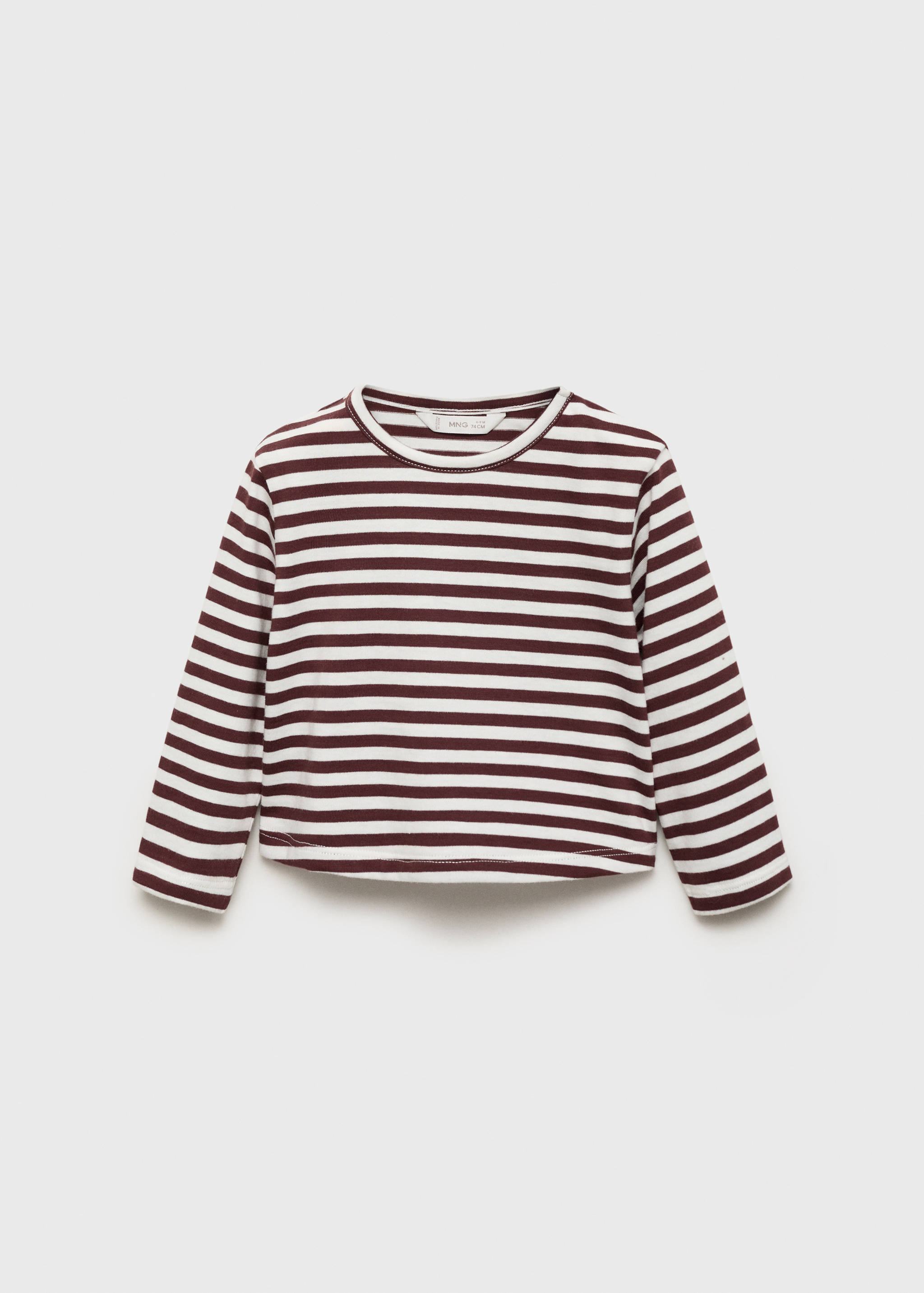 Striped cotton T-shirt - Article without model