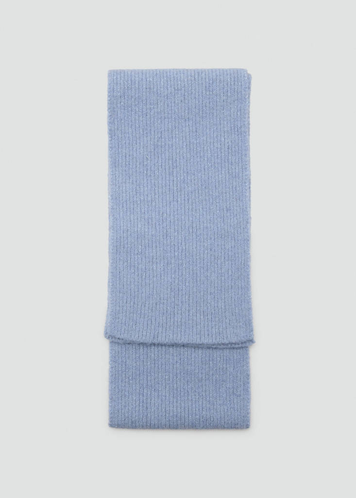 Ribbed lurex scarf - thumbnail 2