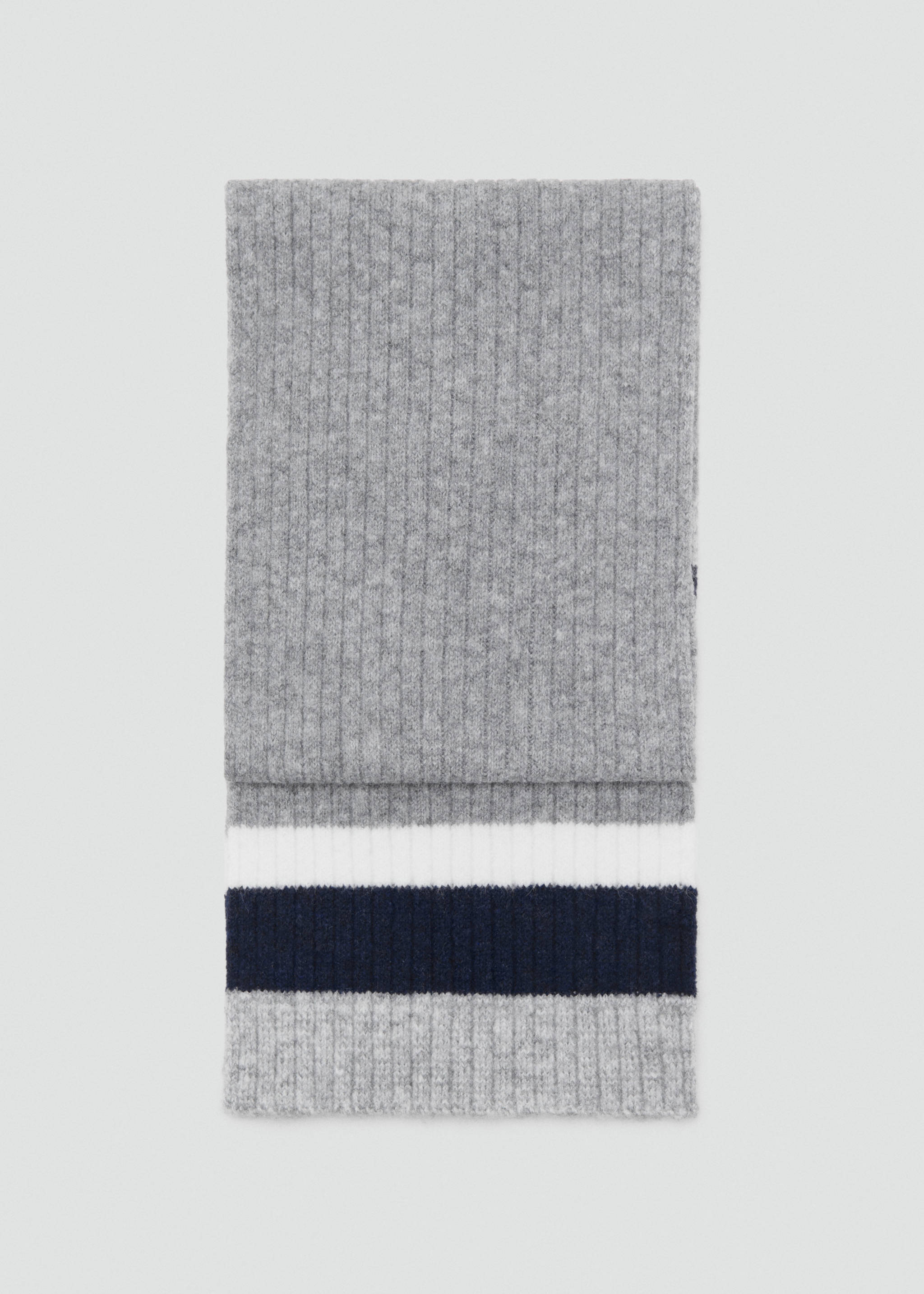 Striped knit scarf - Article without model