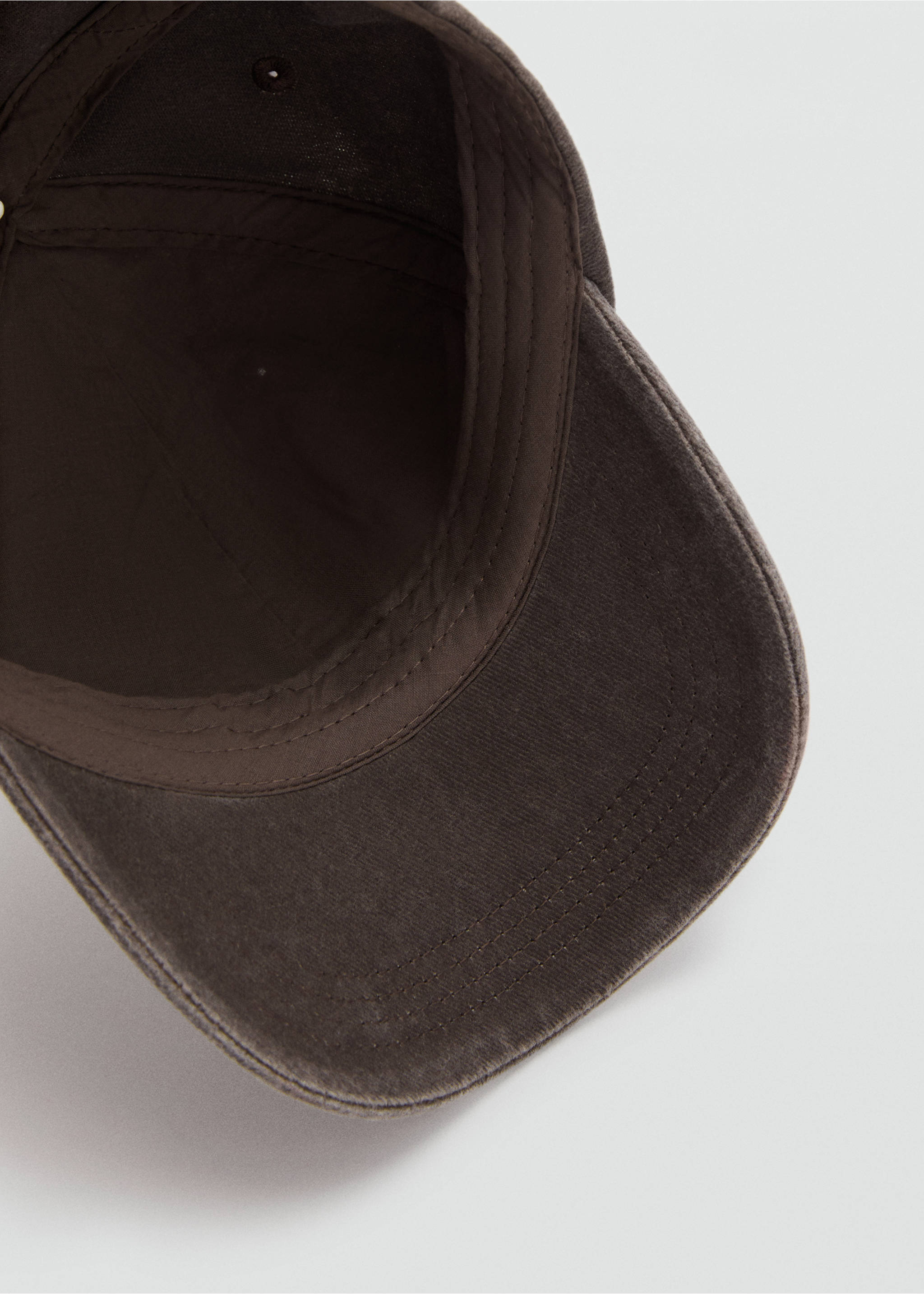 Gorra texto bordado - Detalle del artículo 2, Marrón. Ref: 17055994-00.