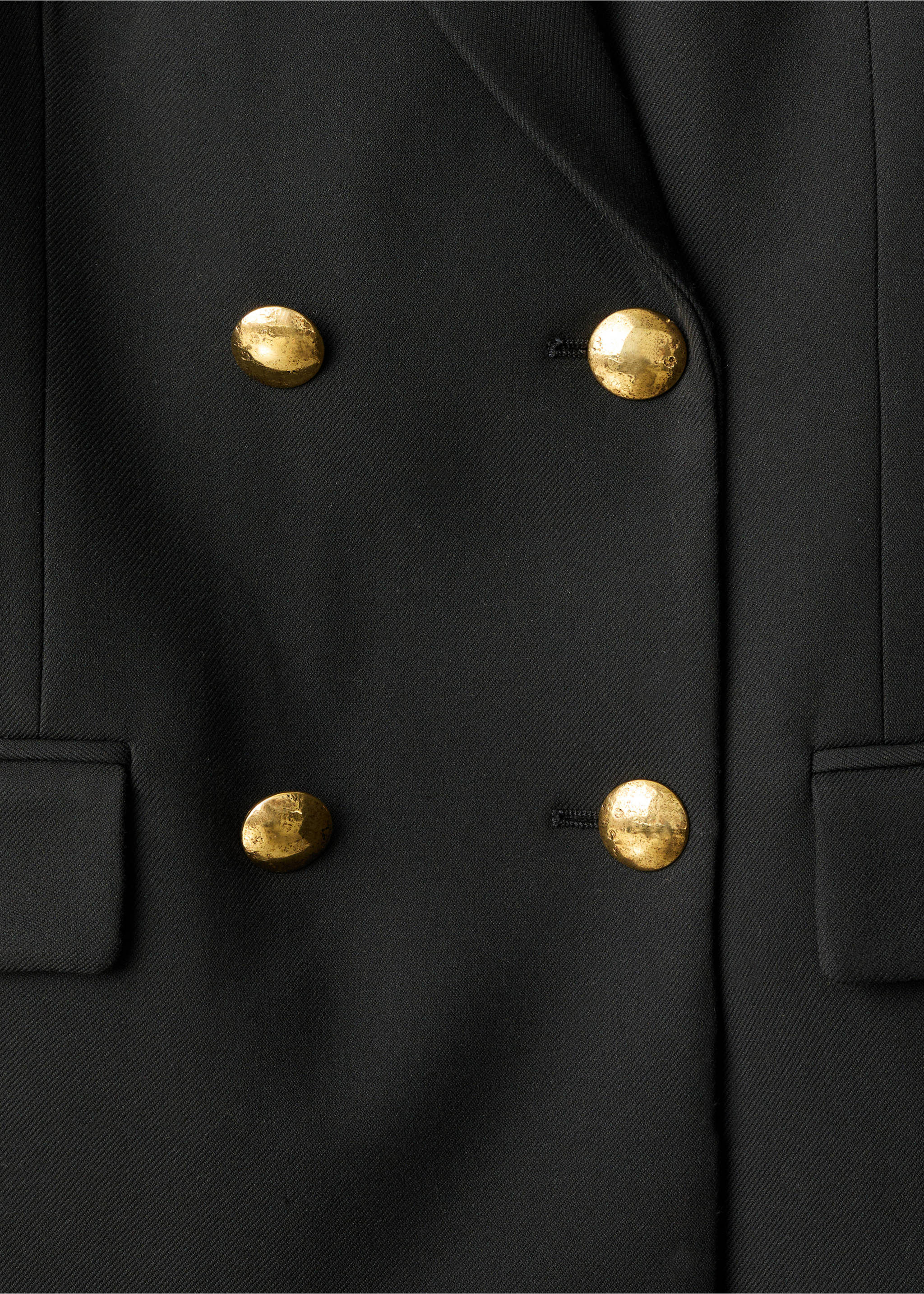Double-breasted blazer - Details of the article 8, Black. Ref: 17056004-00.